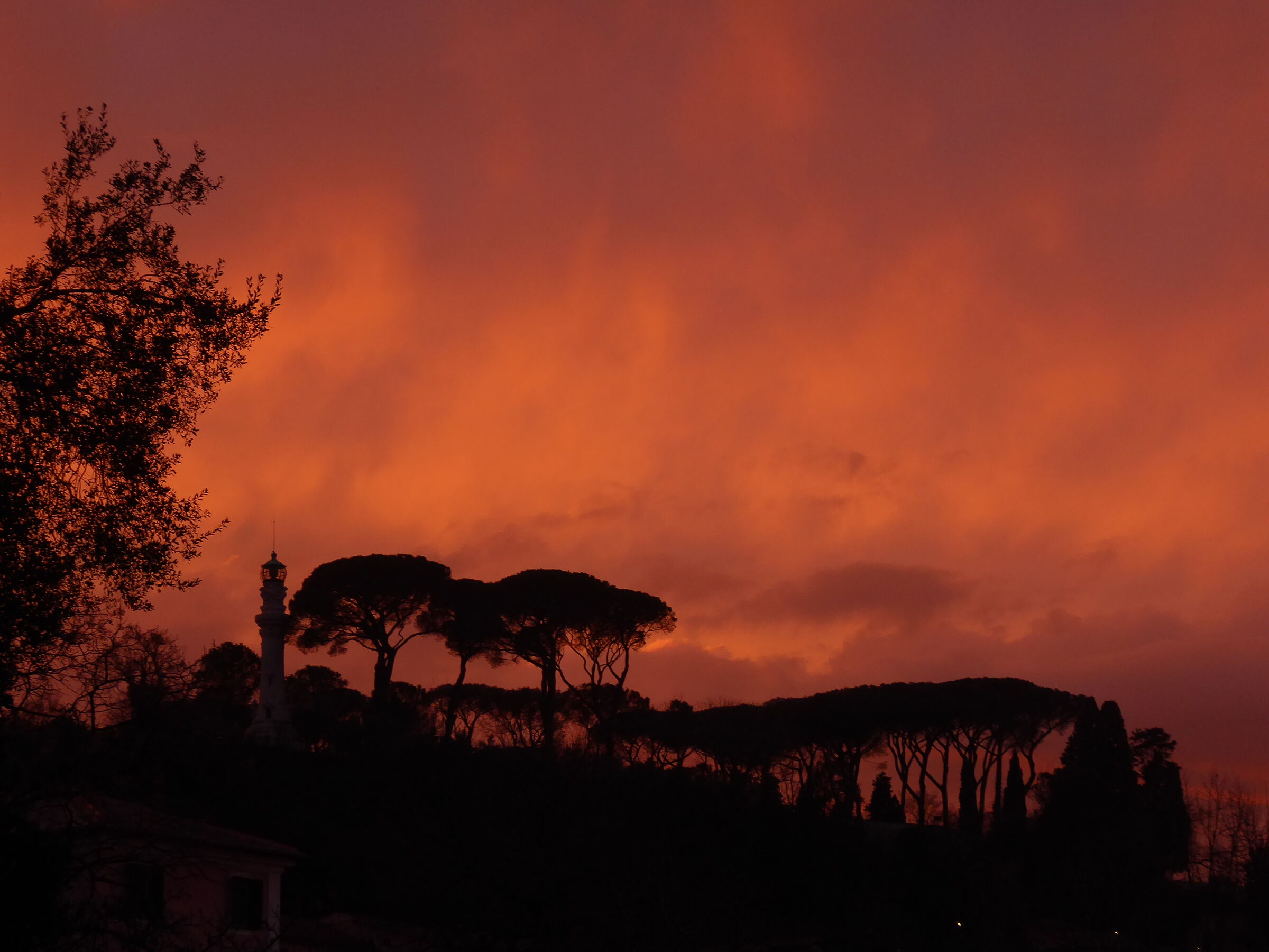 ricordo di un bel tramonto sul Gianicolo...
