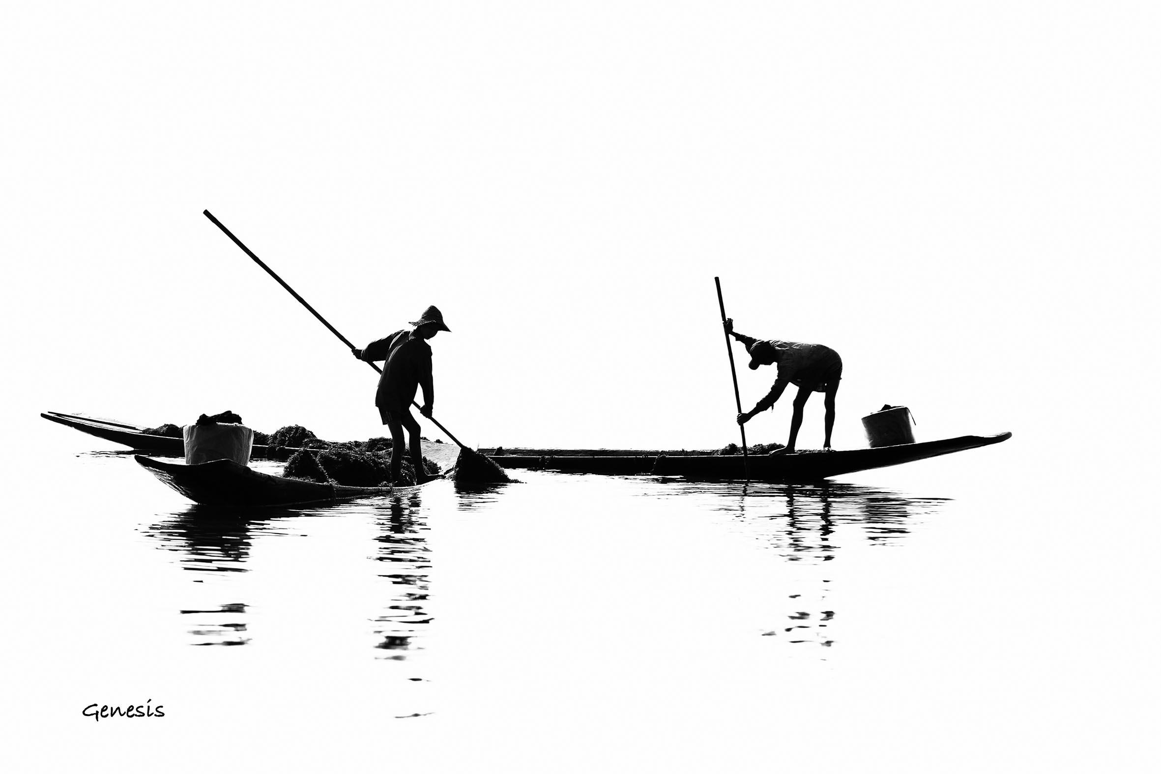 Pescatori sul Lago Inle, Myanmar...
