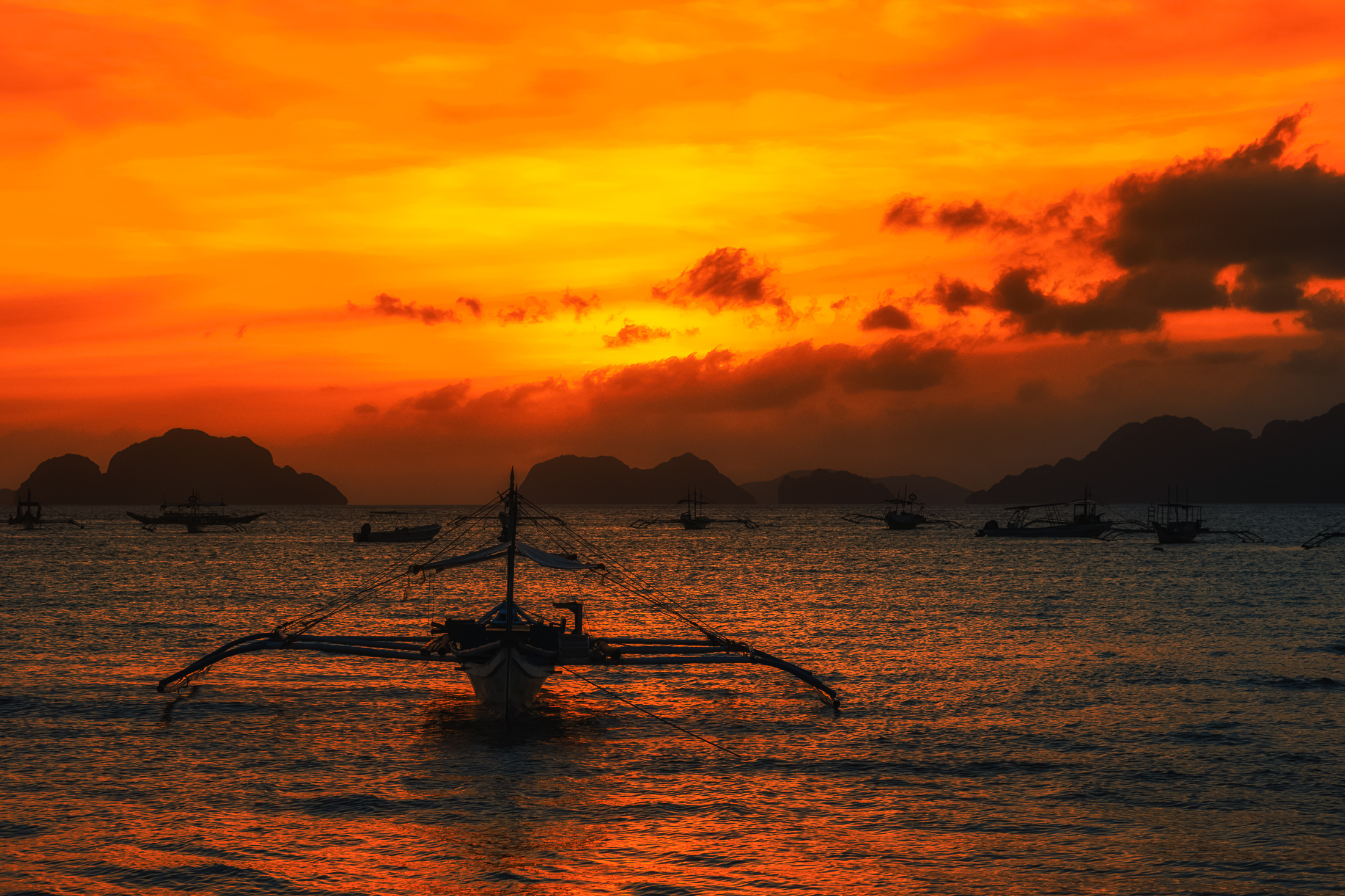 tramonto el nido Filippine...
