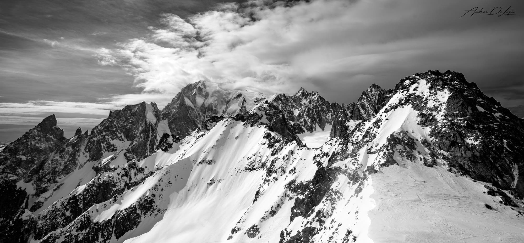 The Mont Blanc massif...