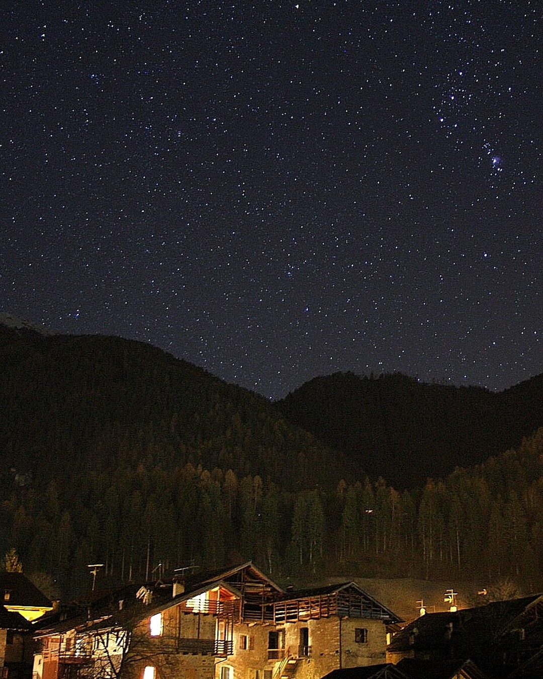 Night in the mountains...