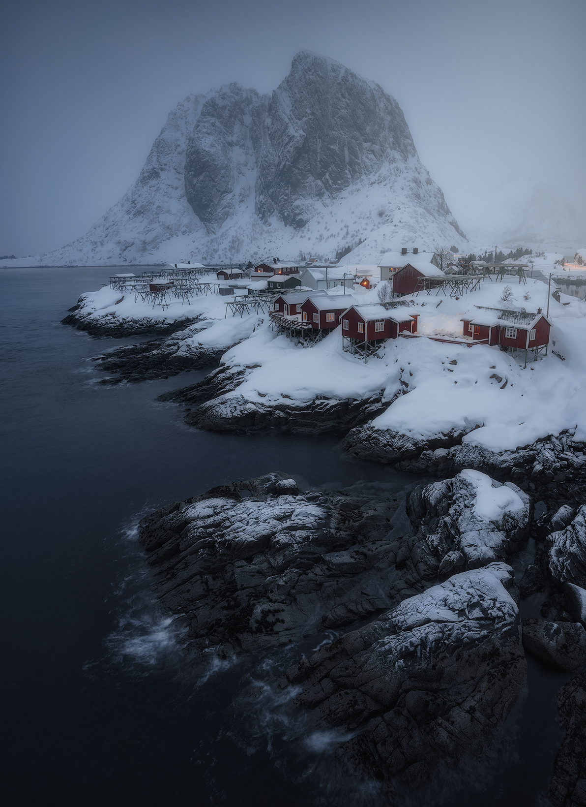 The small village of Hamnøy...