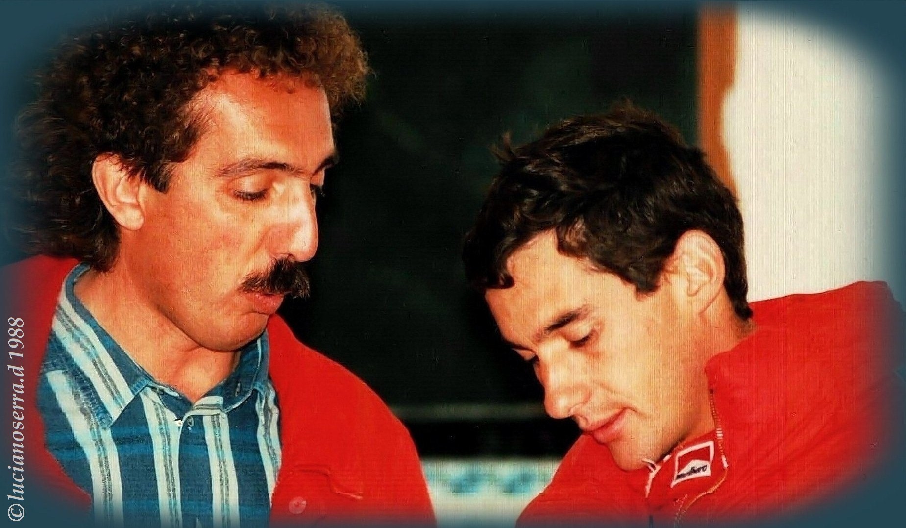 Angelo Orsi and Ayrton Senna-21 March 1988...