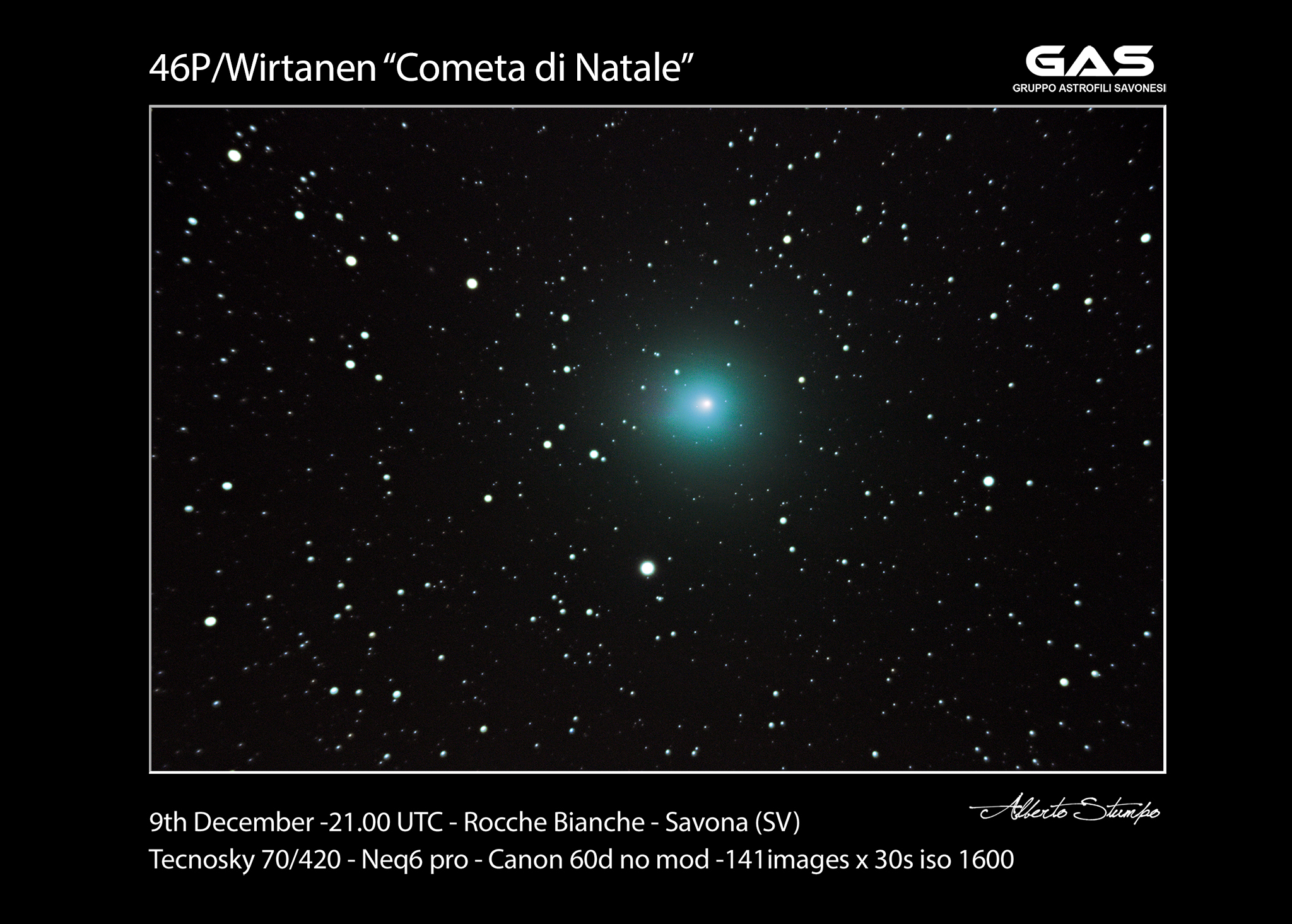 Cometa 46p Wirtanen...