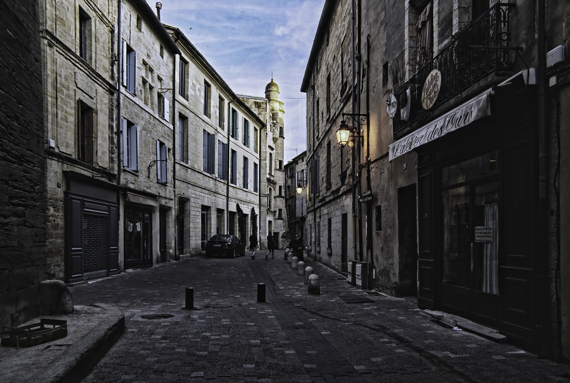Late afternoon in Uzes, France...