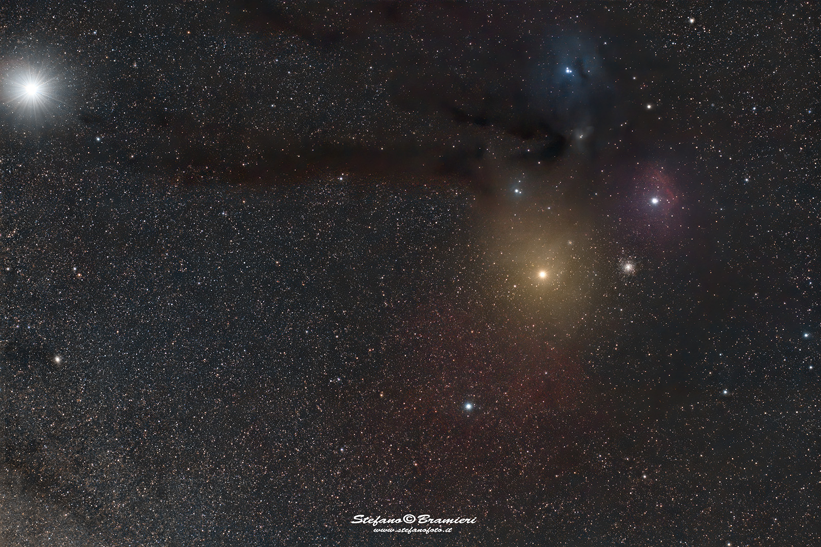 Antares e Ophiuchi con Giove...