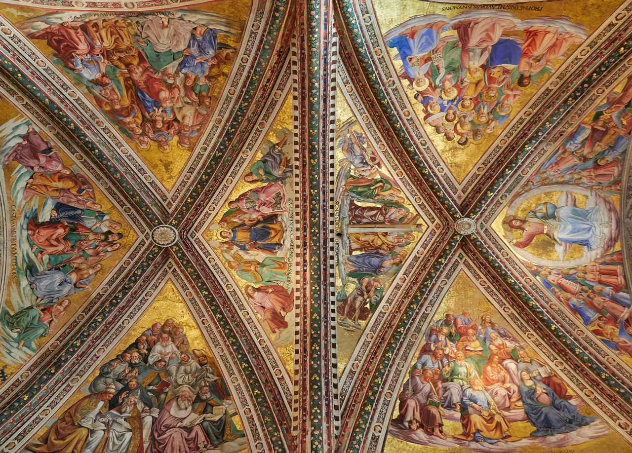 Orvieto Cathedral - Volta of the Chapel St. Brizio  ...