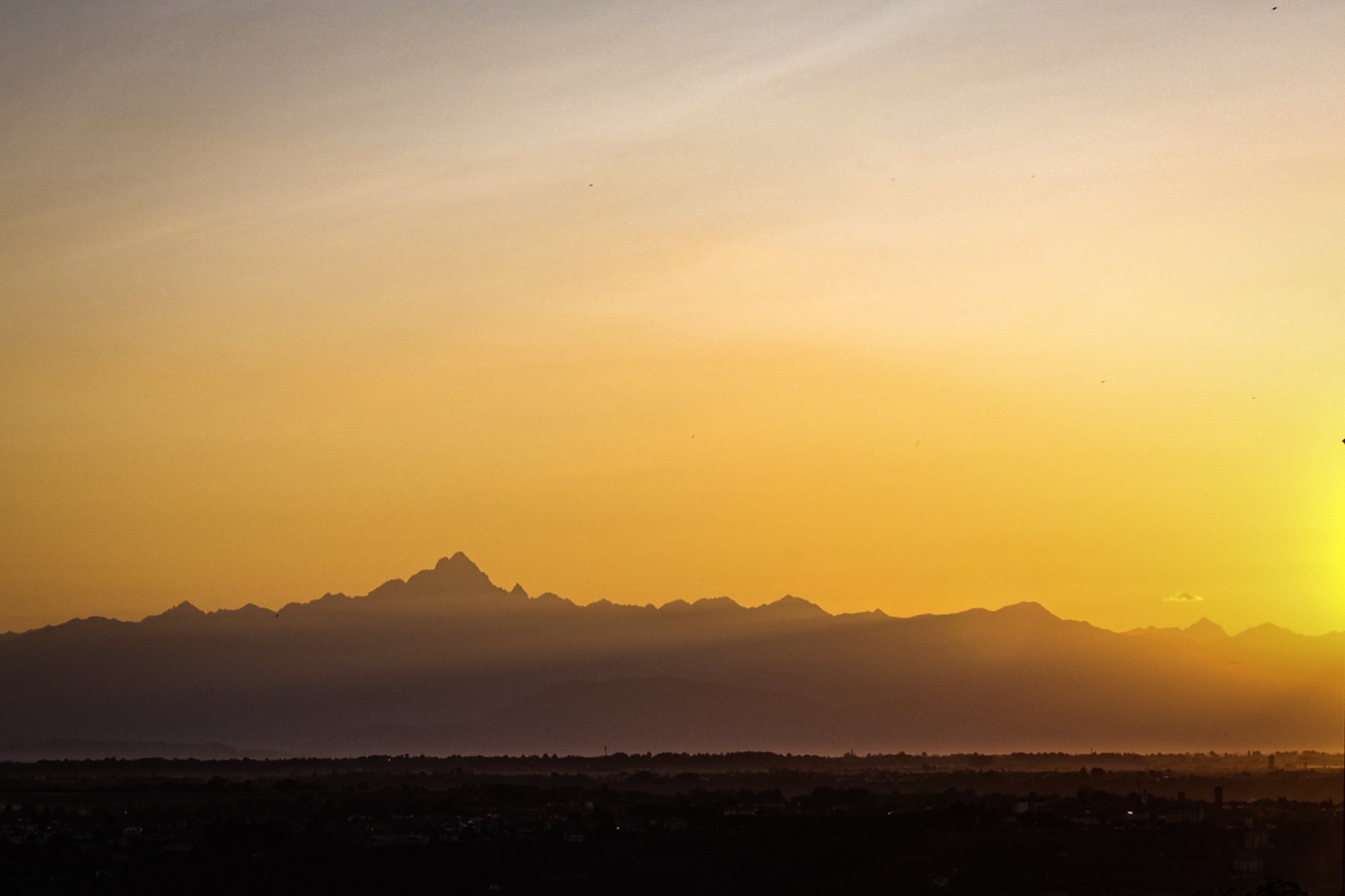 Sunset with Monviso ...