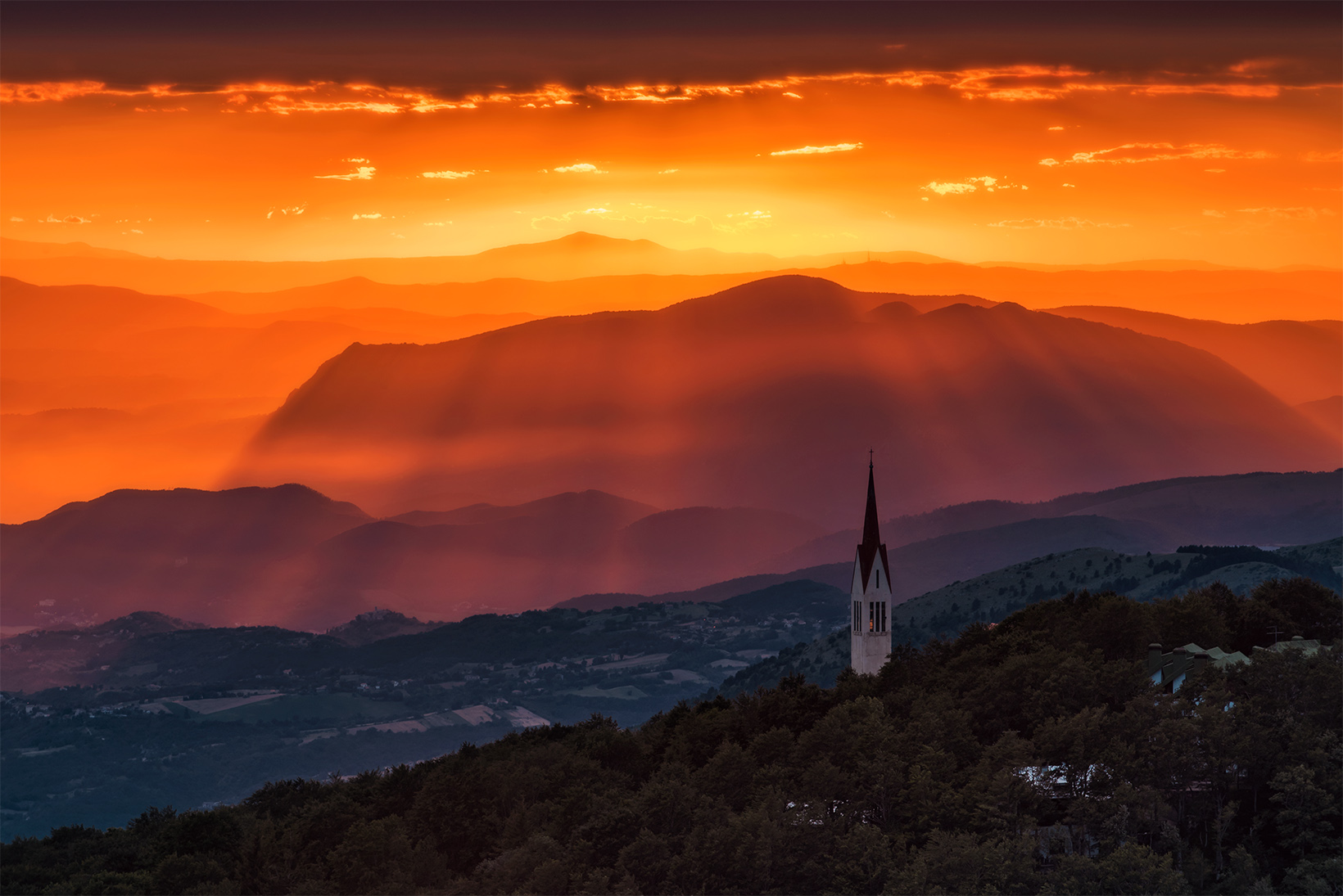 Sunset Mount Terminillo...
