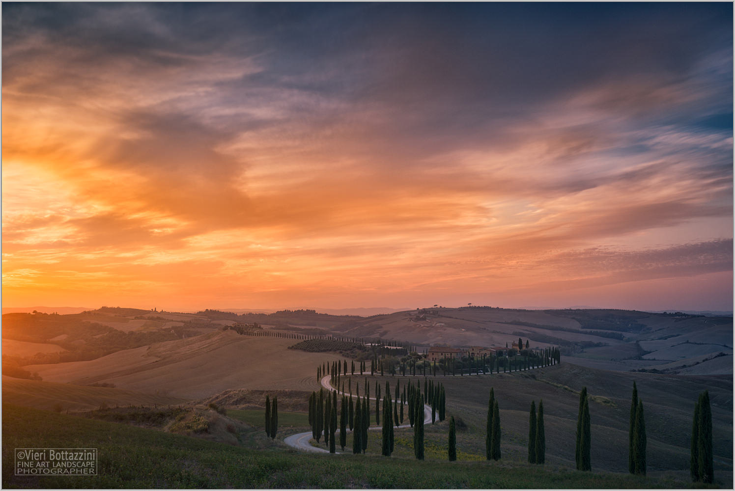 Tramonto in Val d'Orcia...