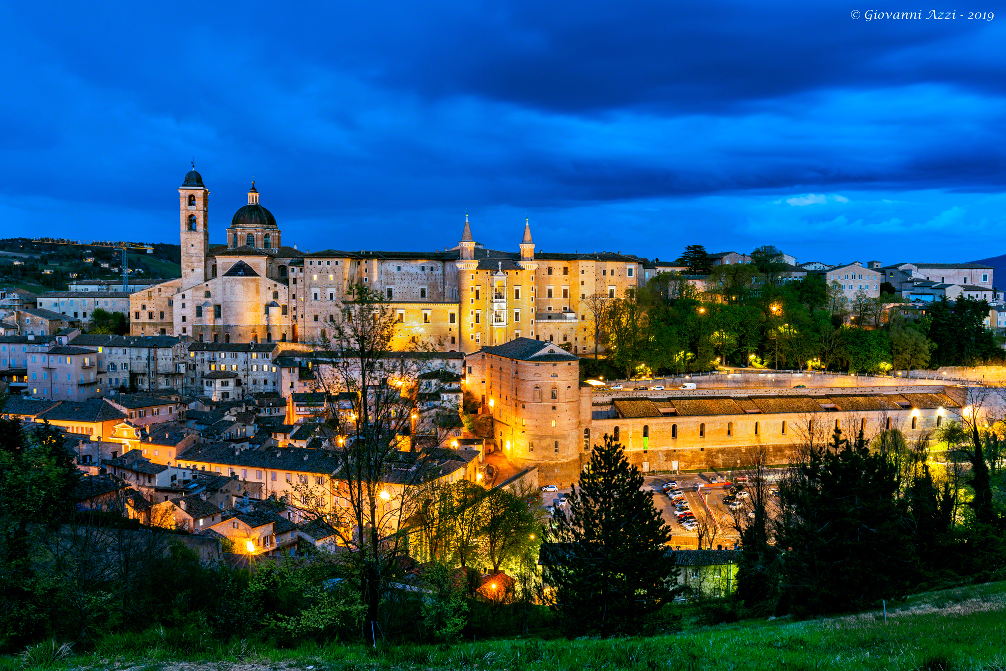 Blue time in Urbino...