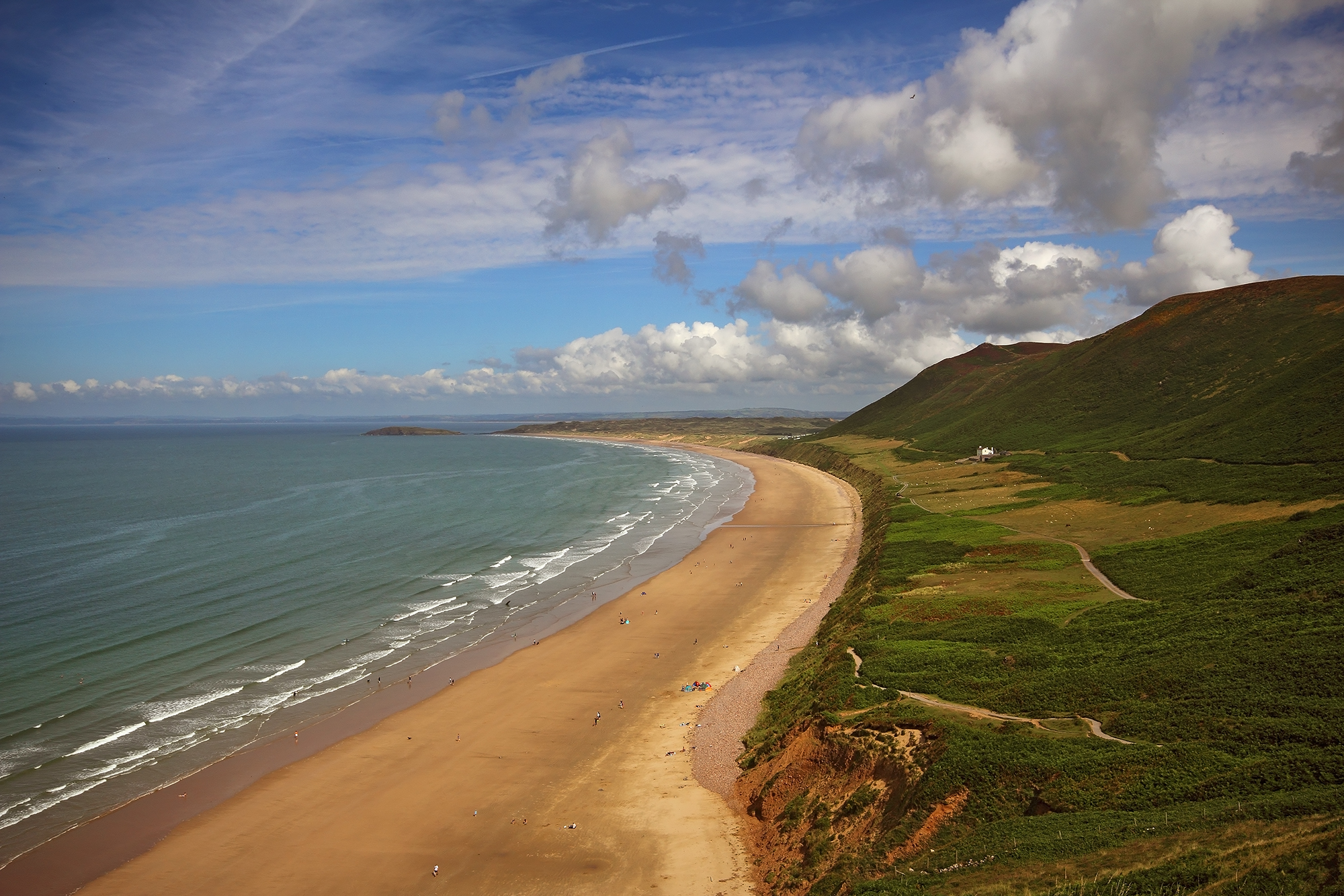 Rhossili Bay, Wales the most beautiful beach in Europe...