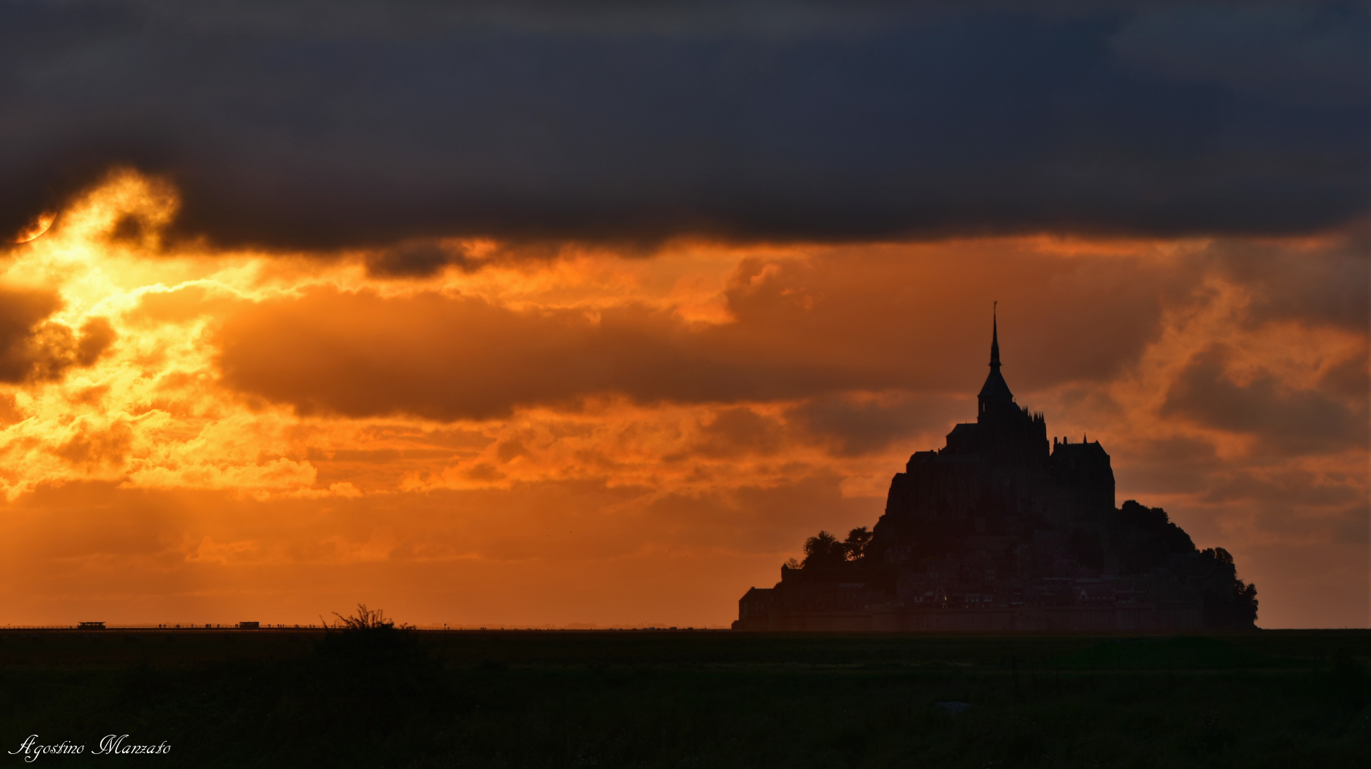 The Sun Kisses Mont Saint Michel...