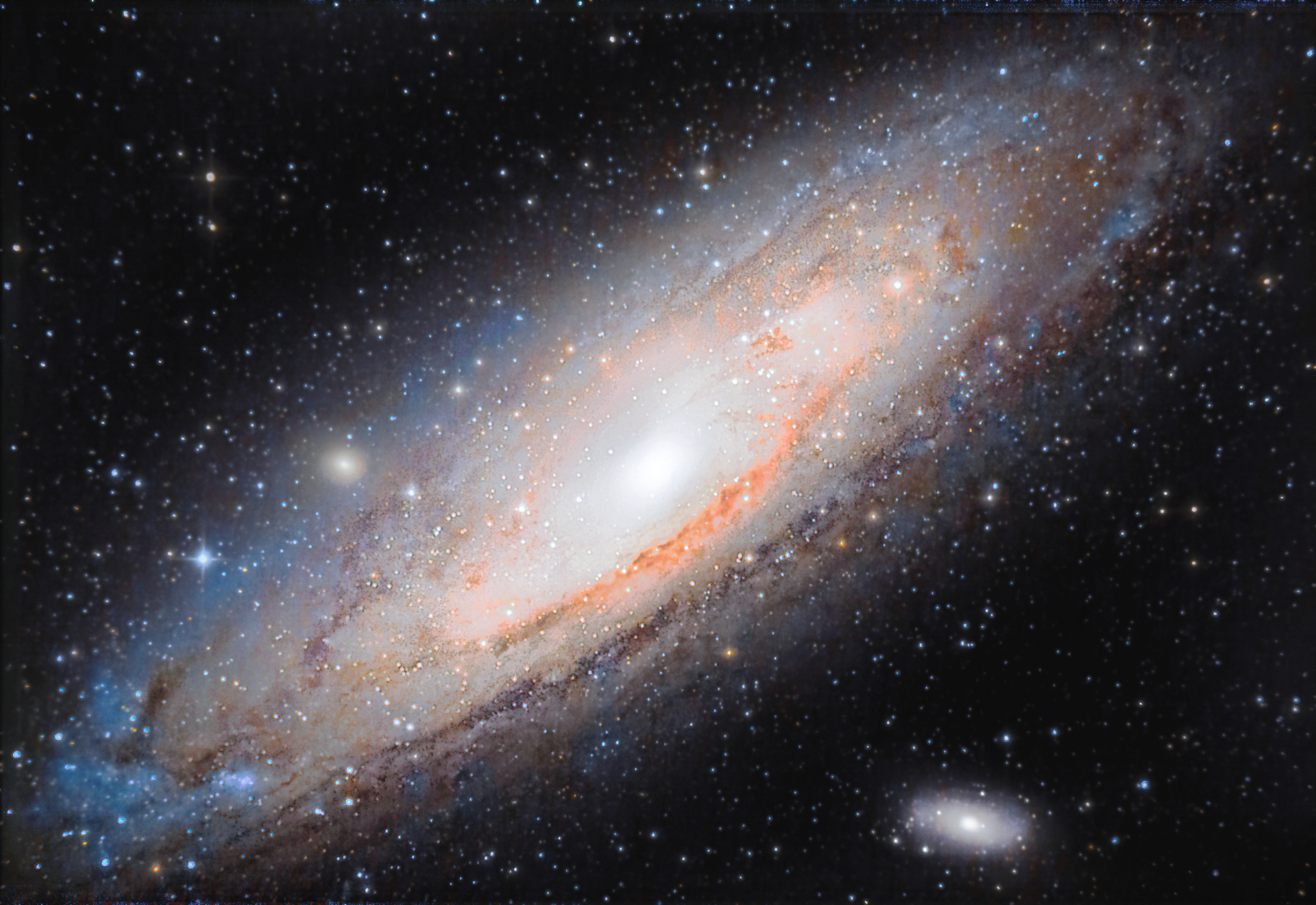 La magnifica galassia di Andromeda...