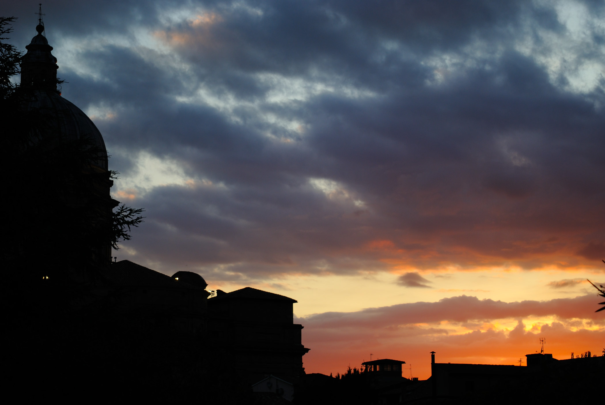Sunset at St. Mary of the Angels (Assisi)...