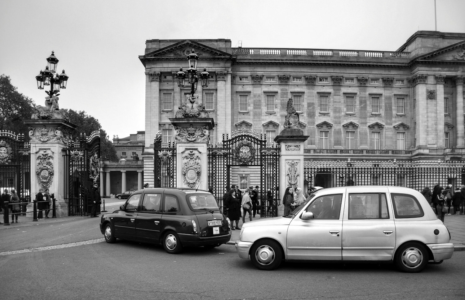 Entrance to Buckingham Palace...