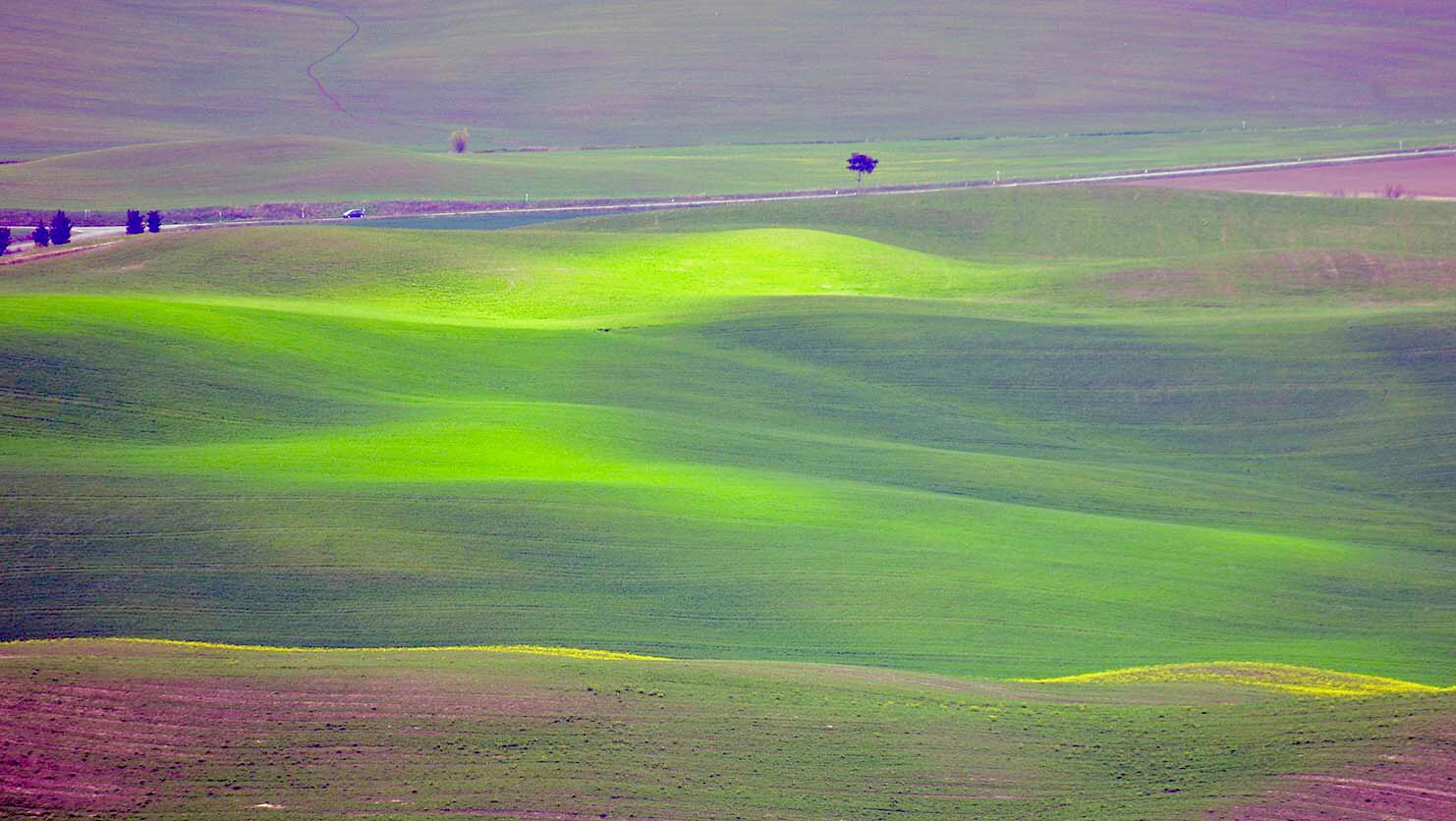 Light games in Val d'Orcia...