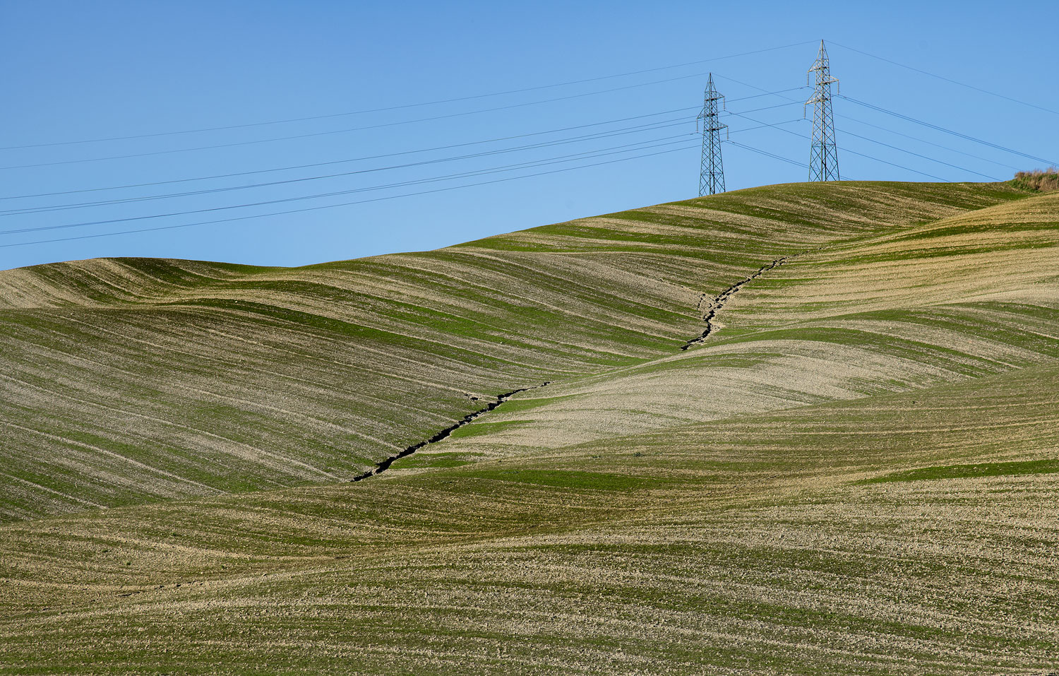 Lines in Val D'Orcia...