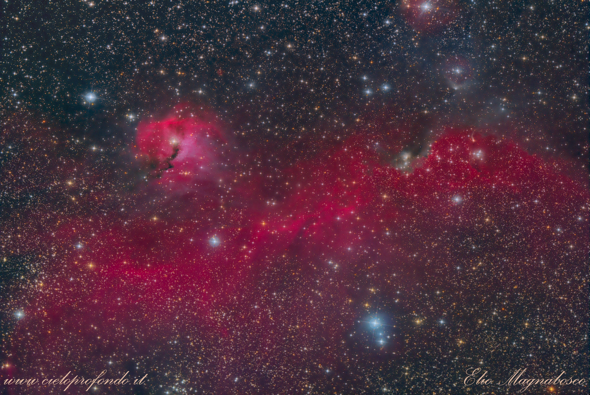 Nebulosa Gabbiano nella costellazione dell'Unicorno ....