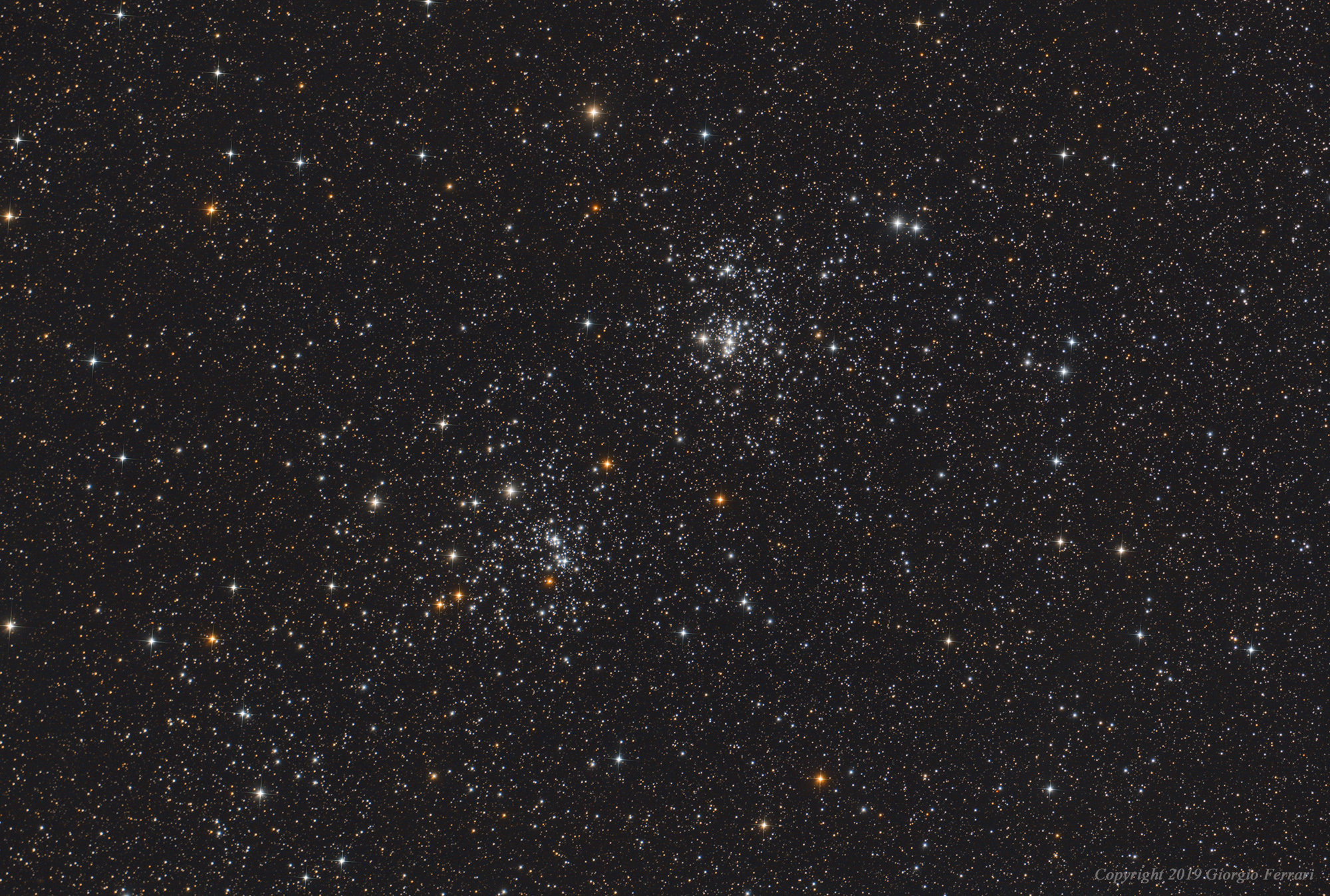 NGC884 and NGC869 (Double Perseus Cluster)...