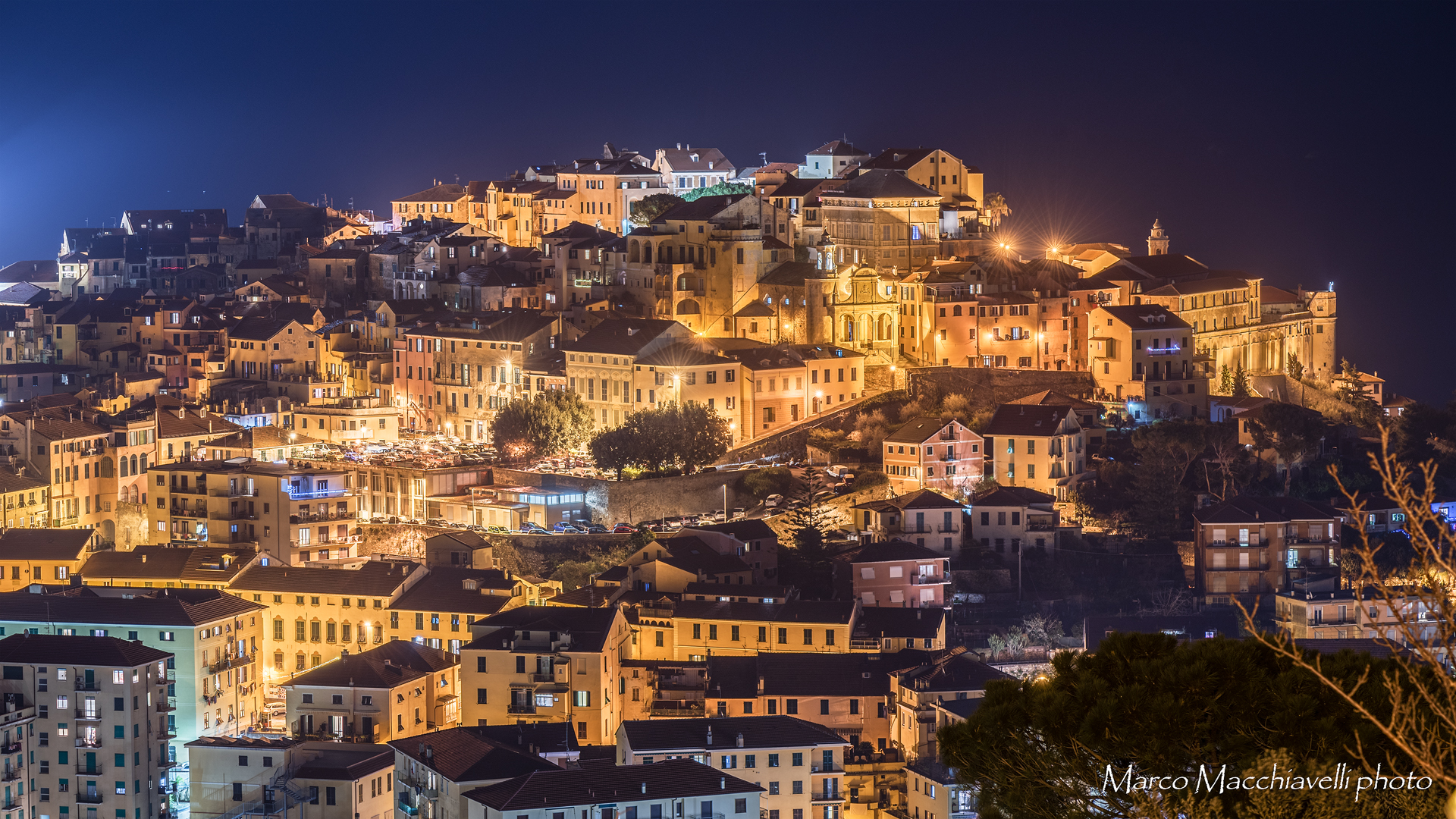 Parasio by night. Imperia - Liguria...