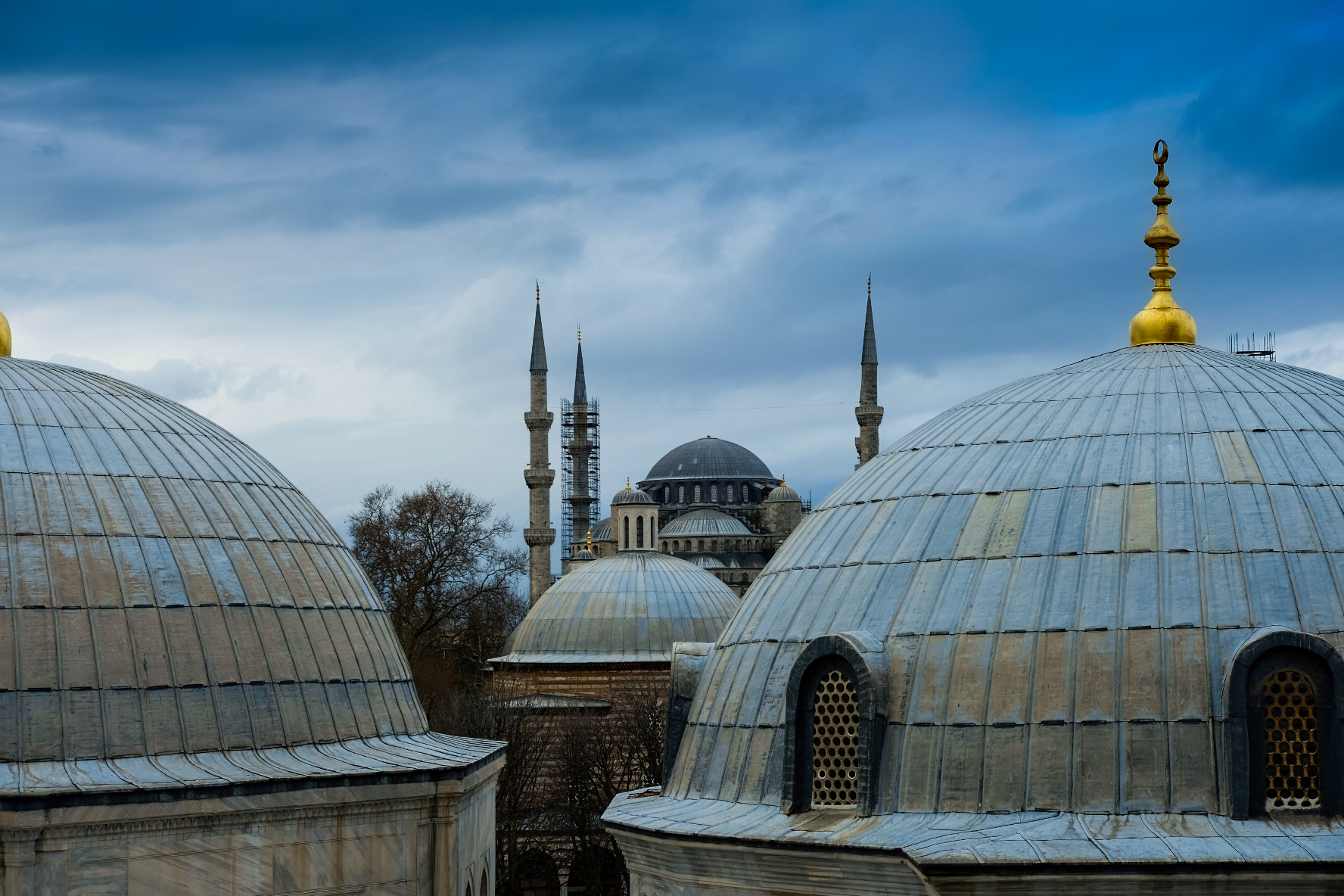 The Blue Mosque seen from St. Sofia ...