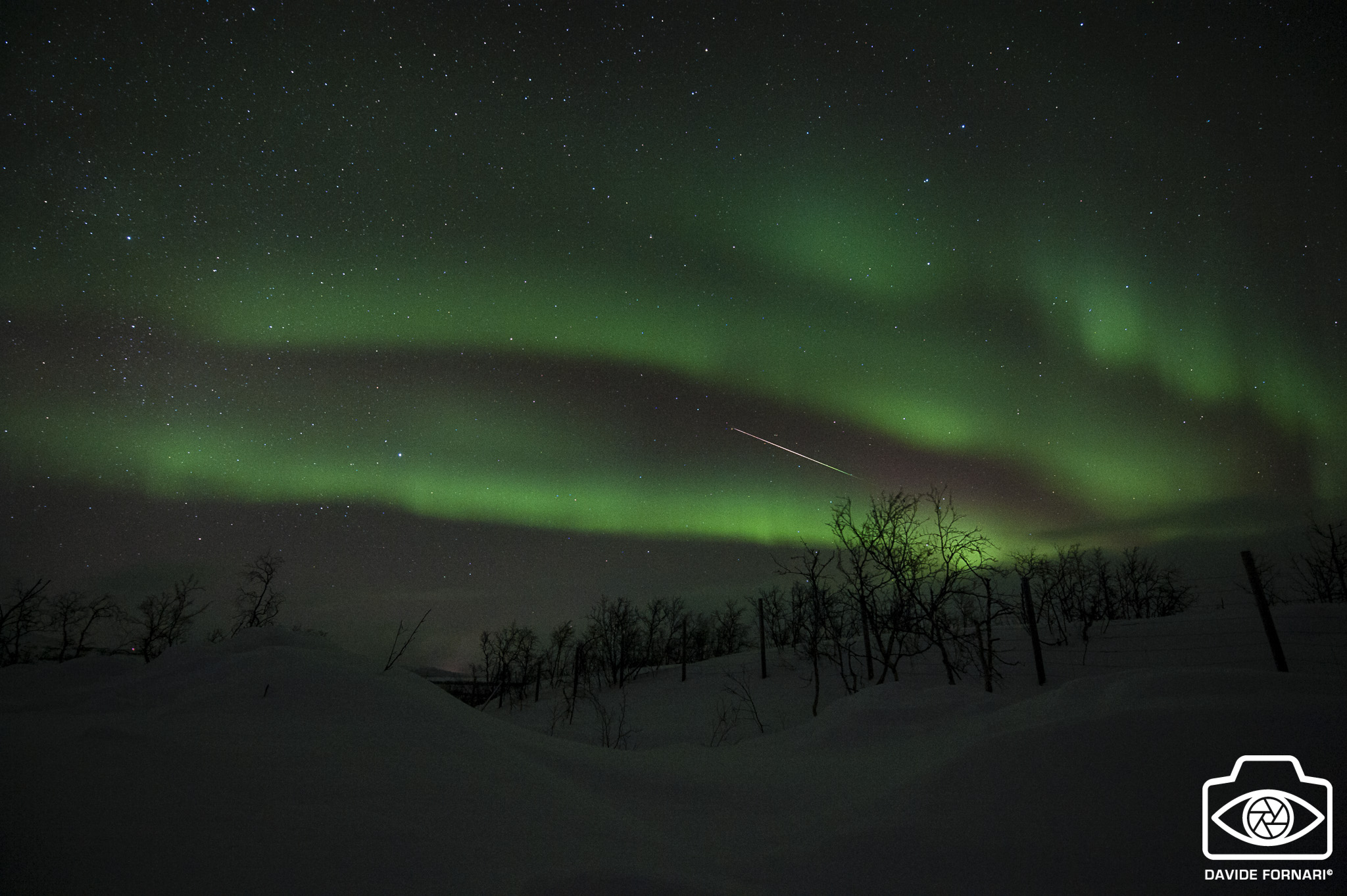Northern lights with shooting star (22-01-2020)...