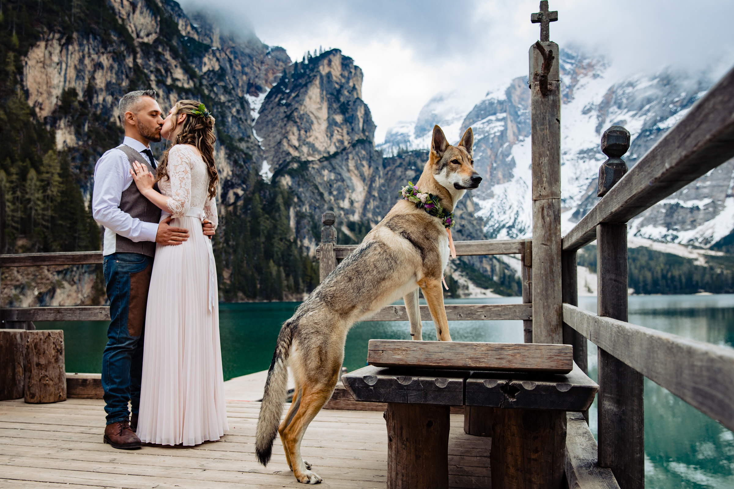 At Lake Braies with a somewhat special witness...