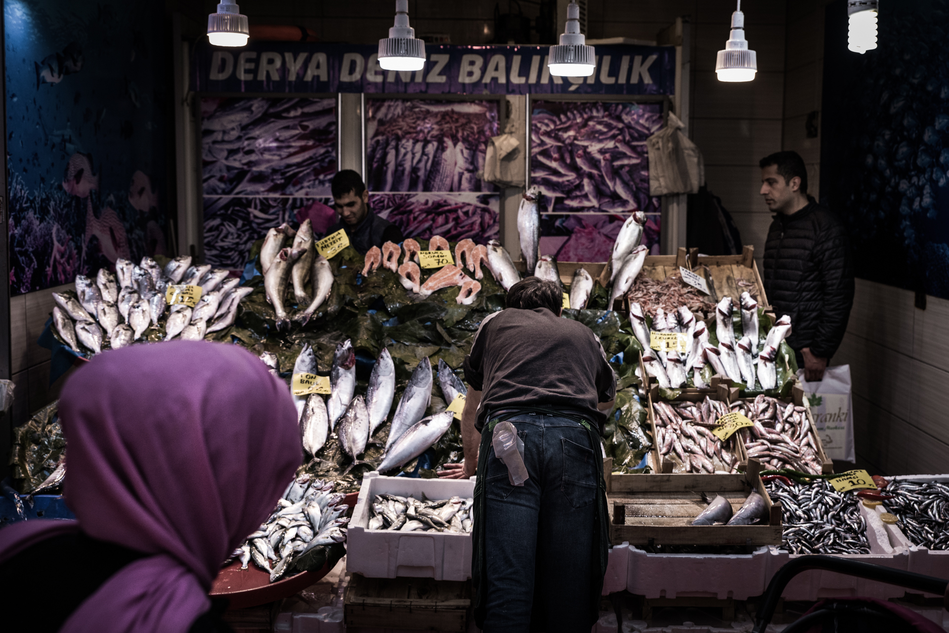 Galata fish market, Istanbul...