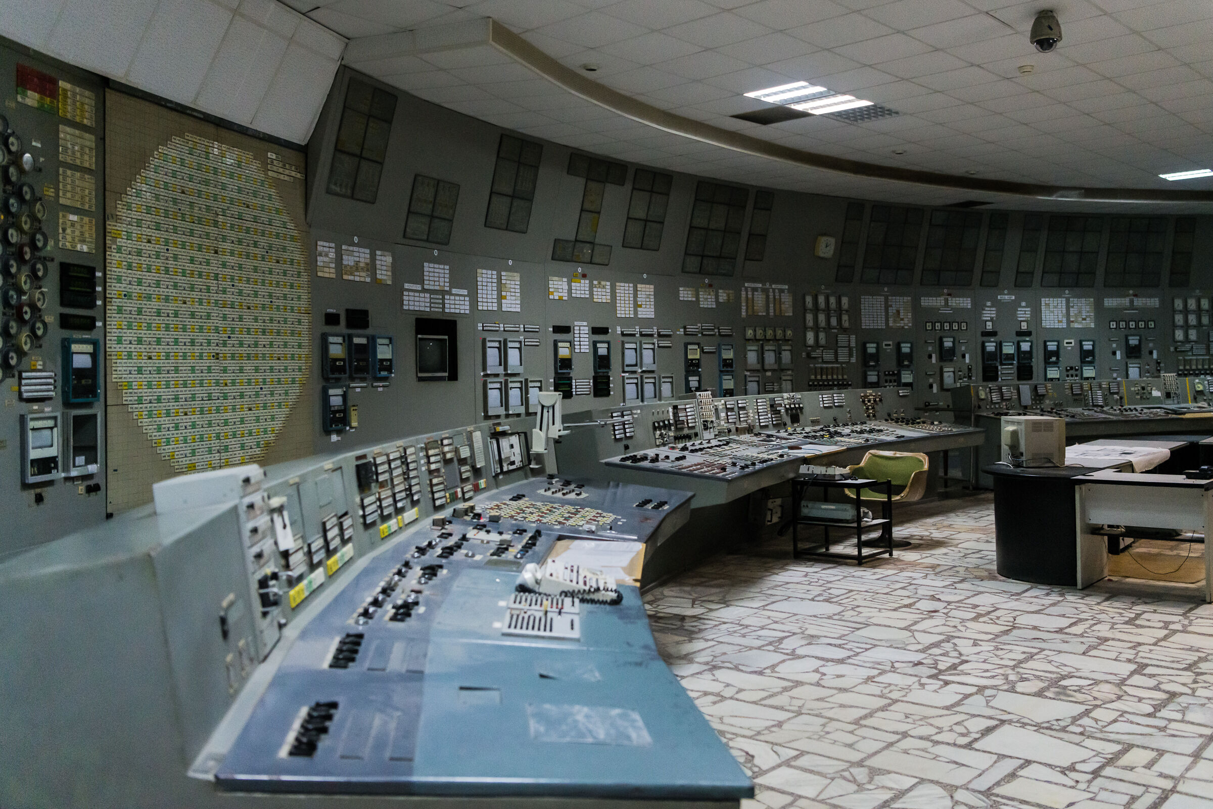 La sala controllo del reattore 3...