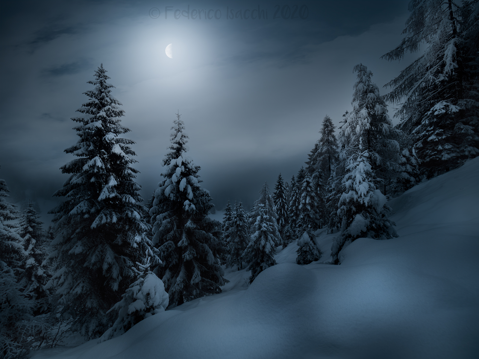 Moon & Snow...