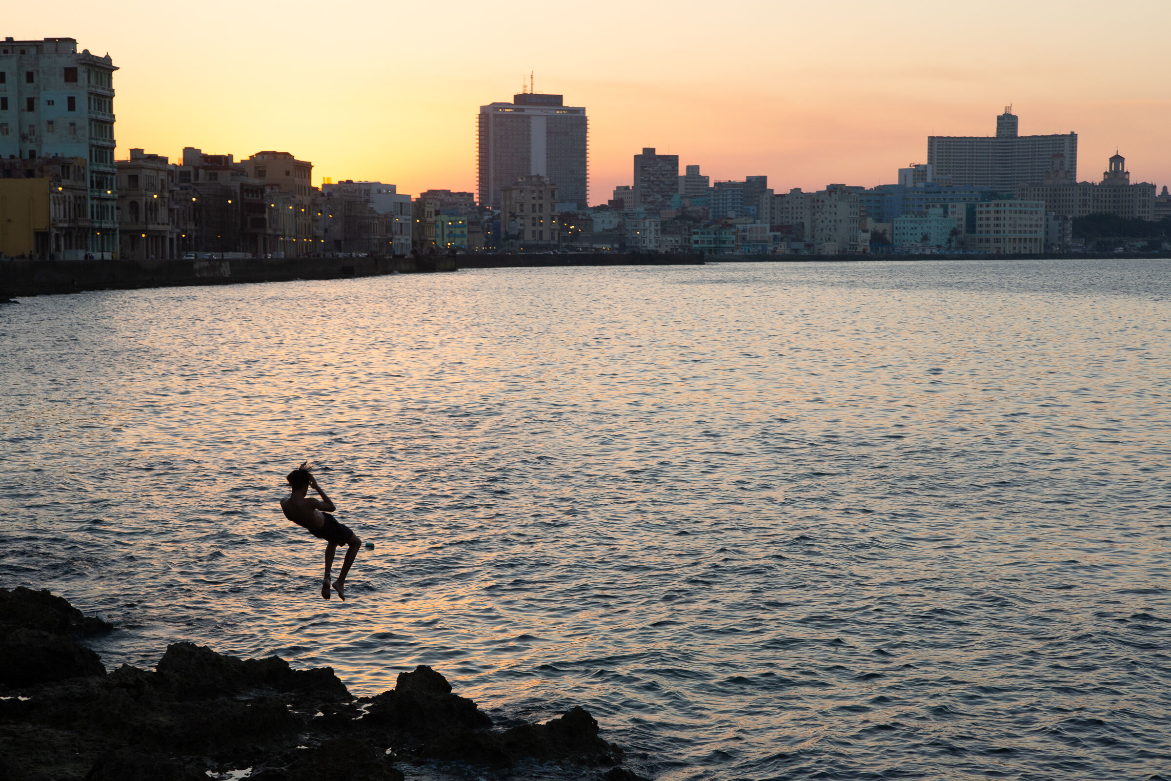 Diving from the Malecon...