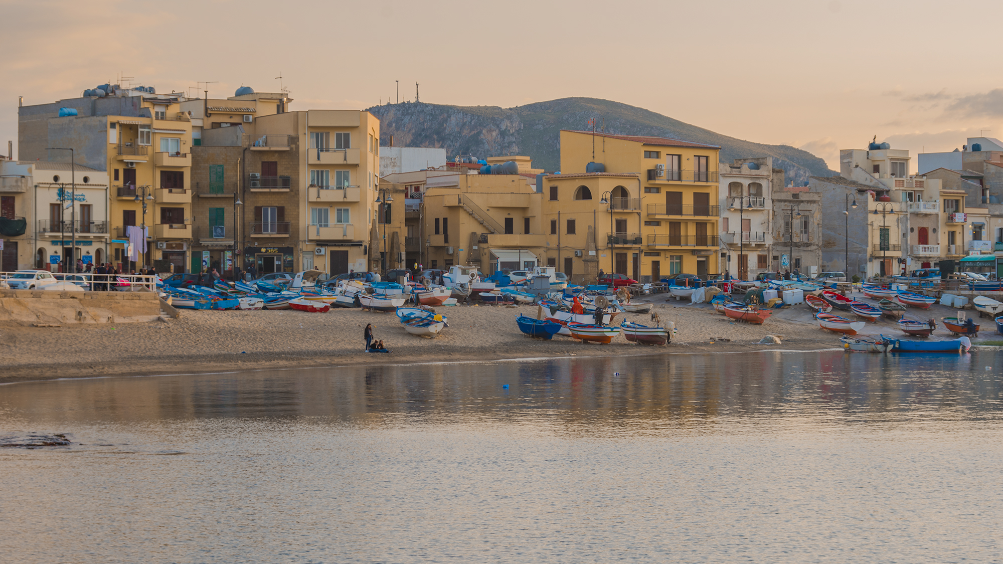 View of the aspra waterfront, Bagheria...