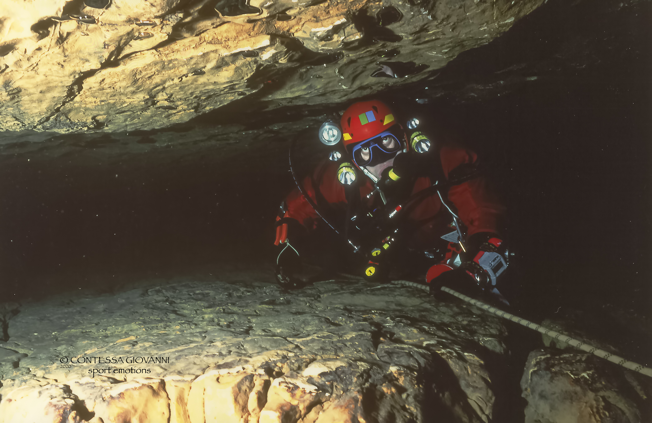 Speleosub cave diving...