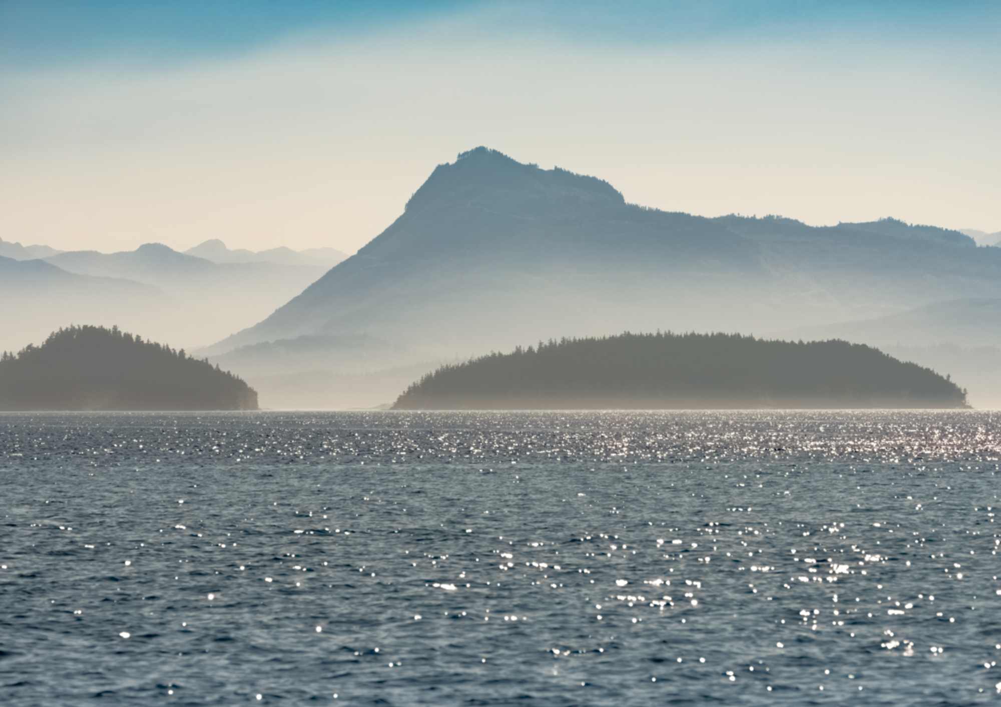 Tramonto sulla Great Bear Rainforest...