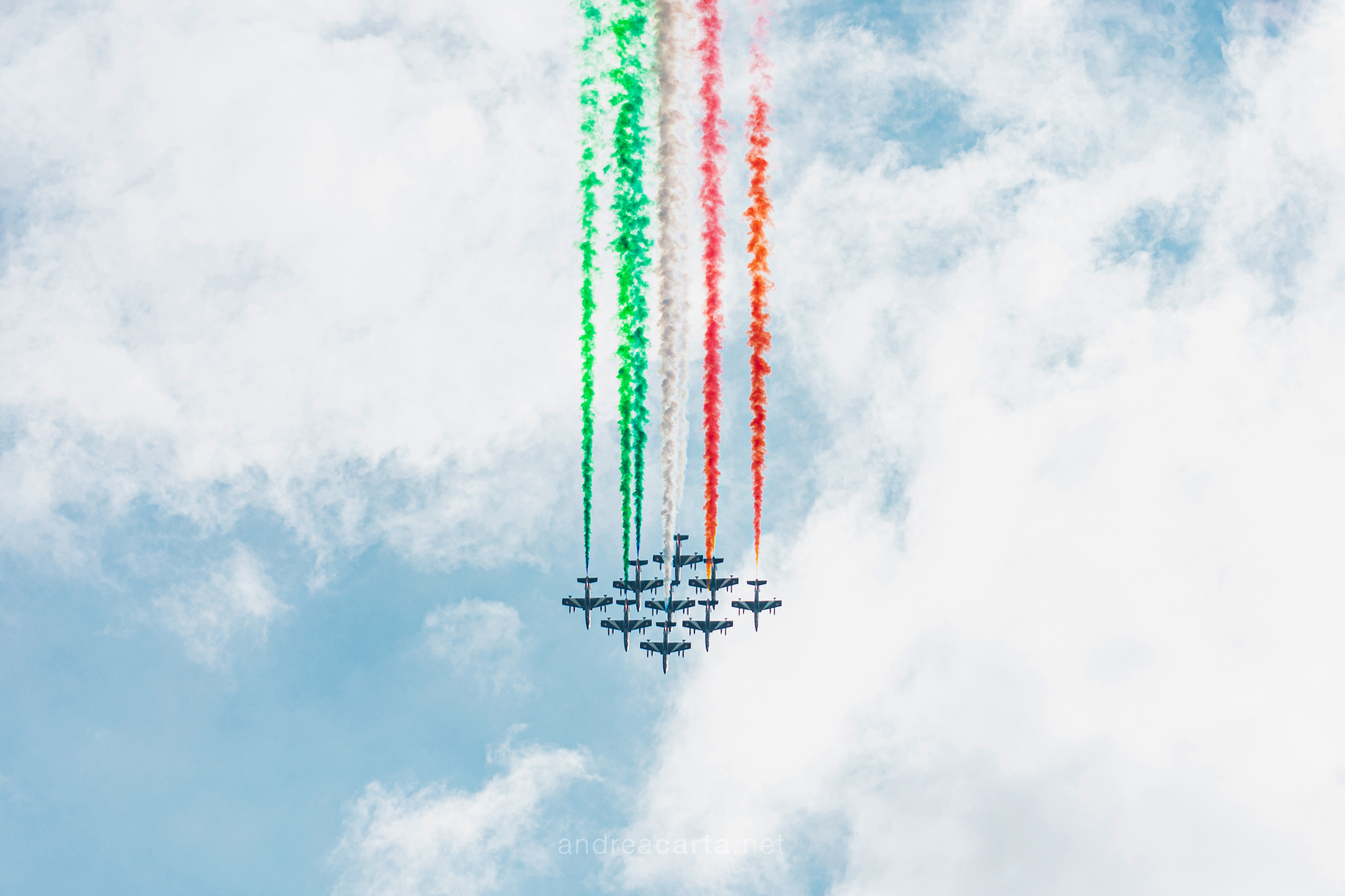 Tricolor in the sky...