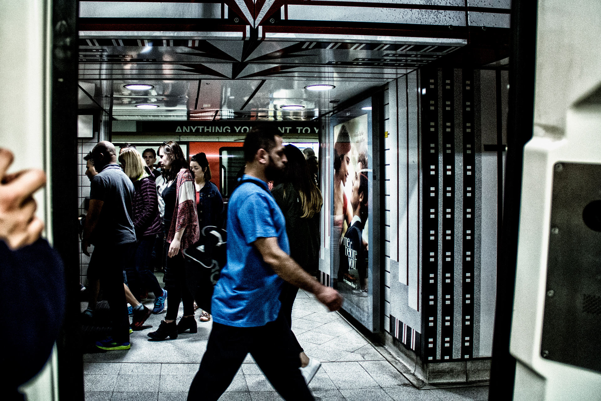 LondonPublic Underground Subway. May 2016....