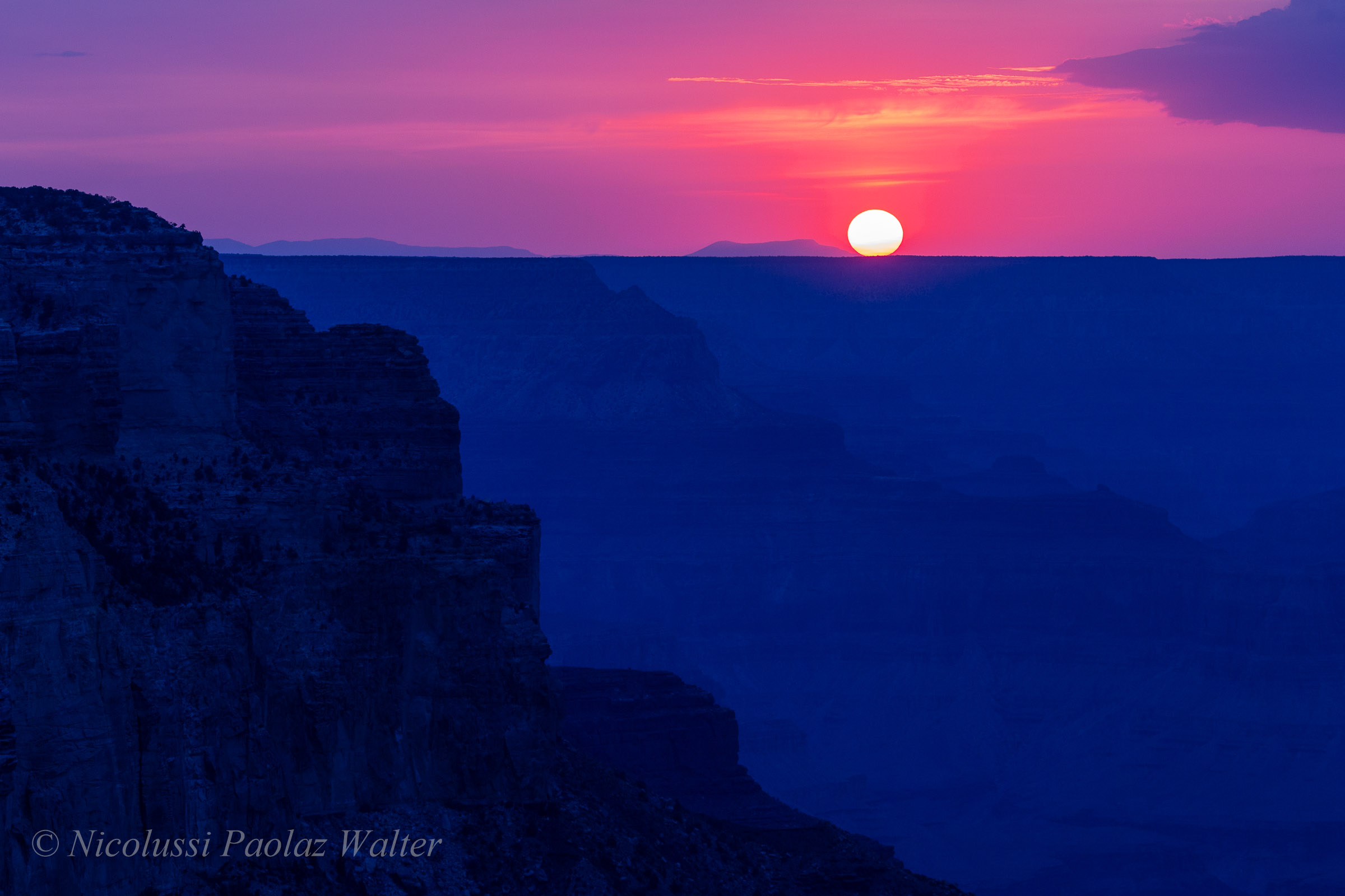Sunset at the Grand Canyon...