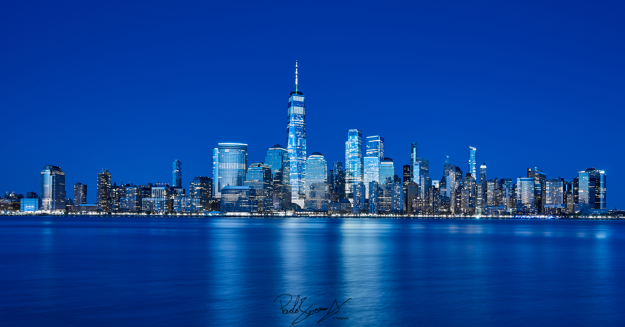 Blue time in New York...