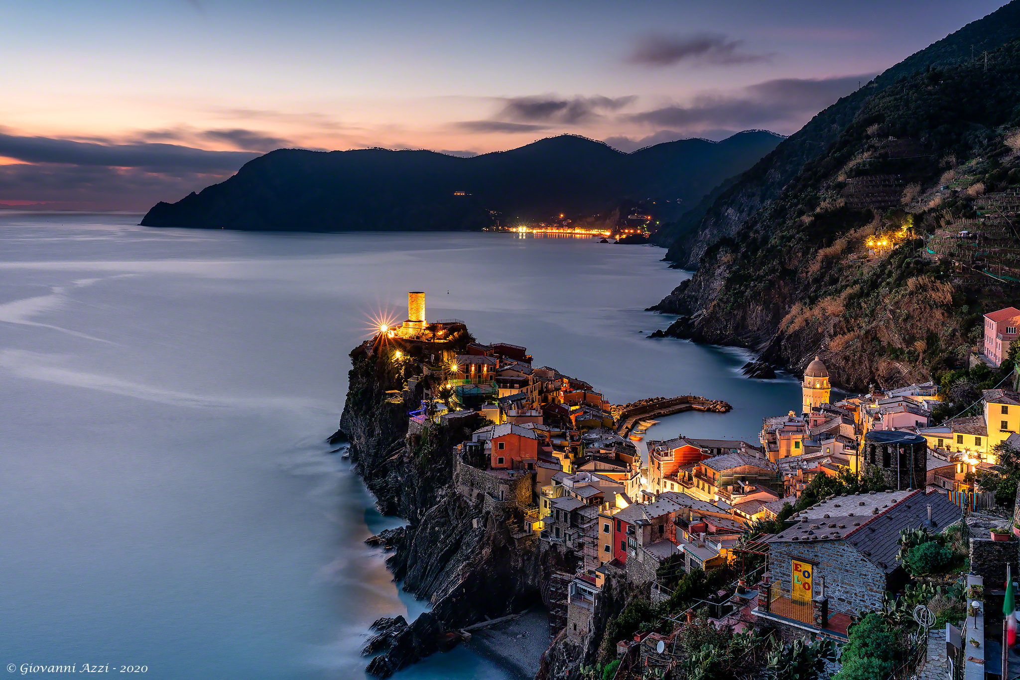 The evening of Vernazza...