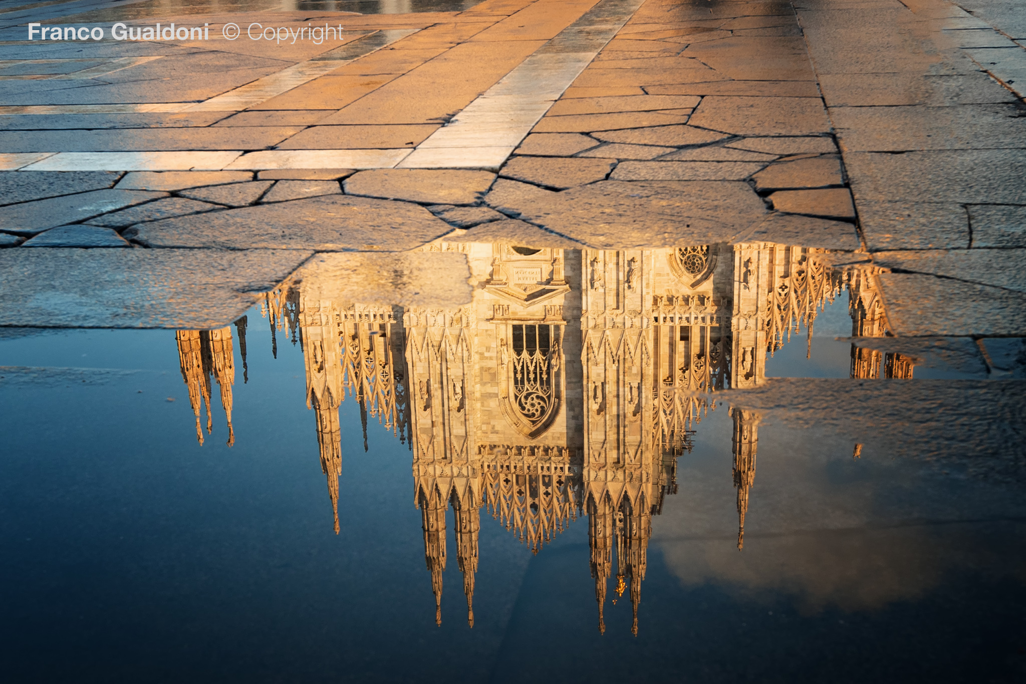 Reflections in Cathedral Square...