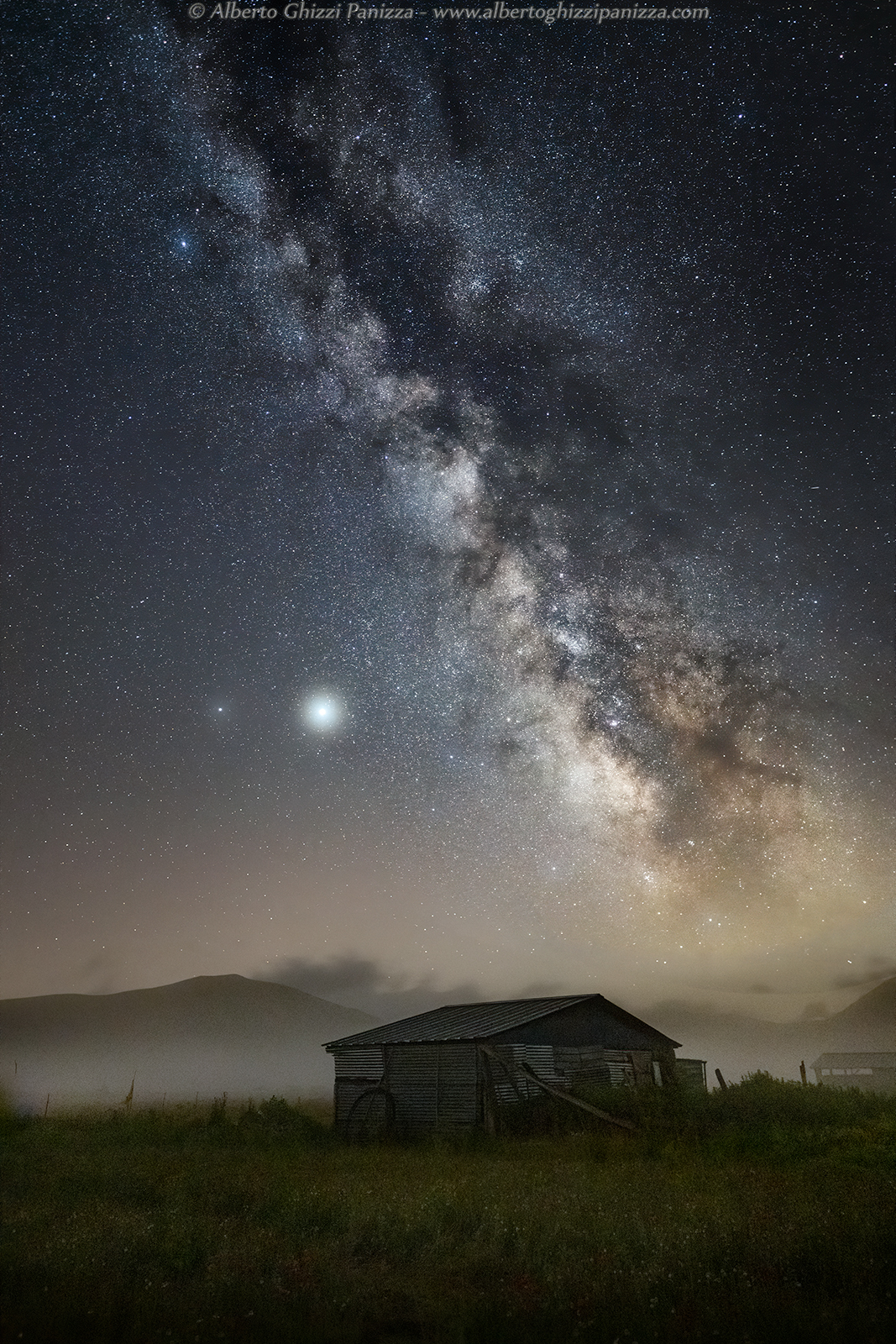 The Milky Way in the mists of the plain...