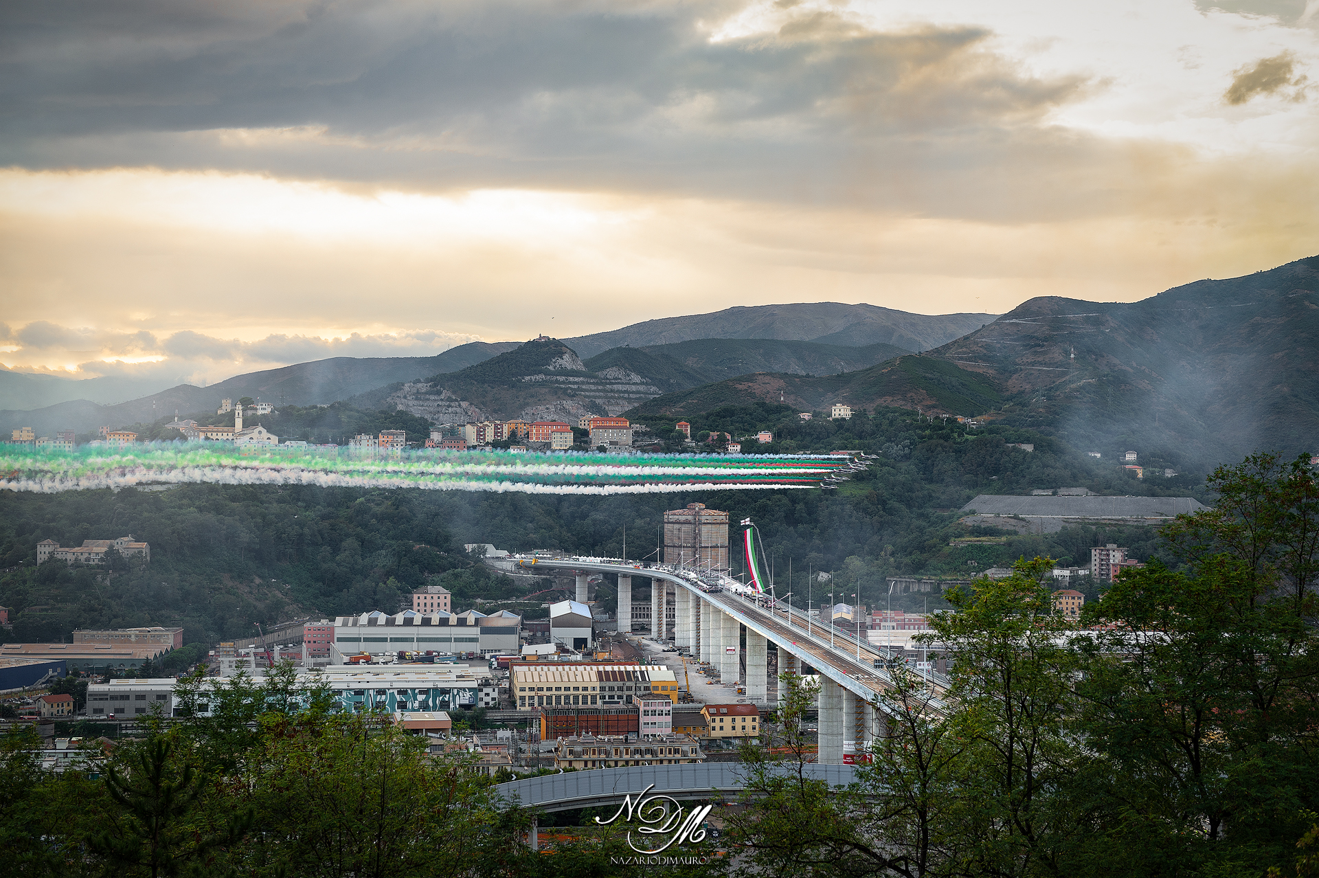 Inaugurazione nuovo ponte San Giorgio a Genova...