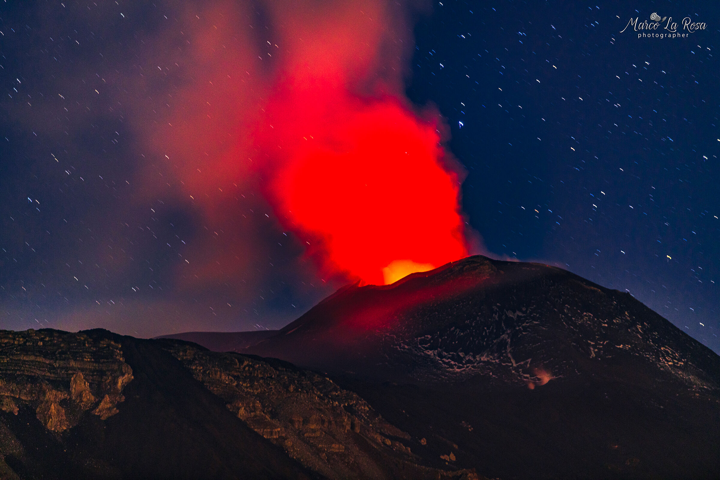 Etna.. strombolian eruption...