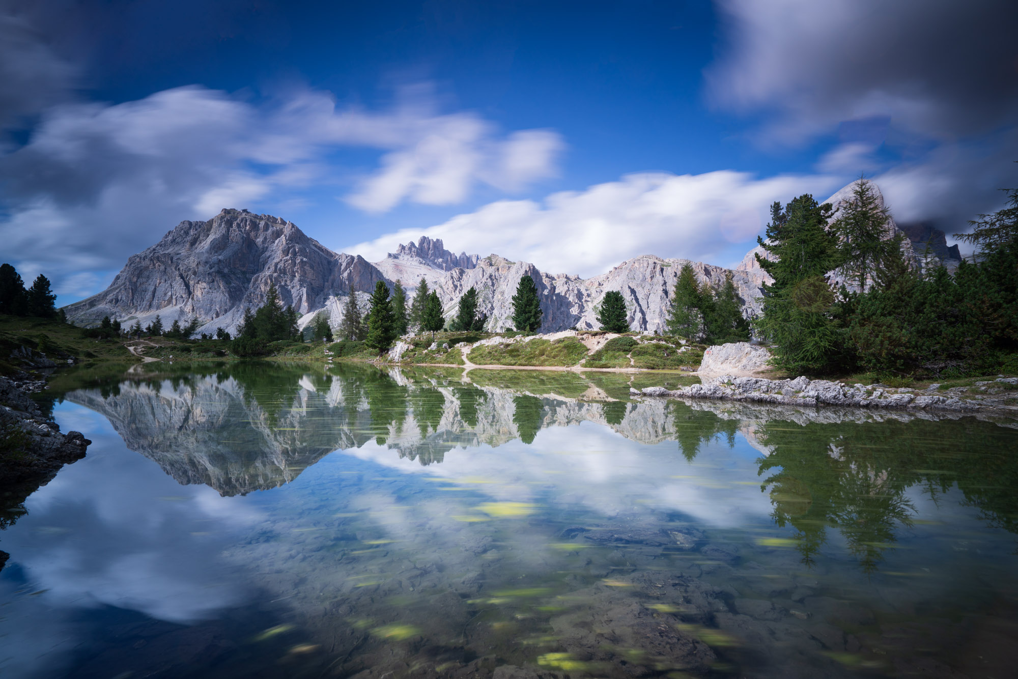 Lake Limides (Falzarego Pass) Dolomites...