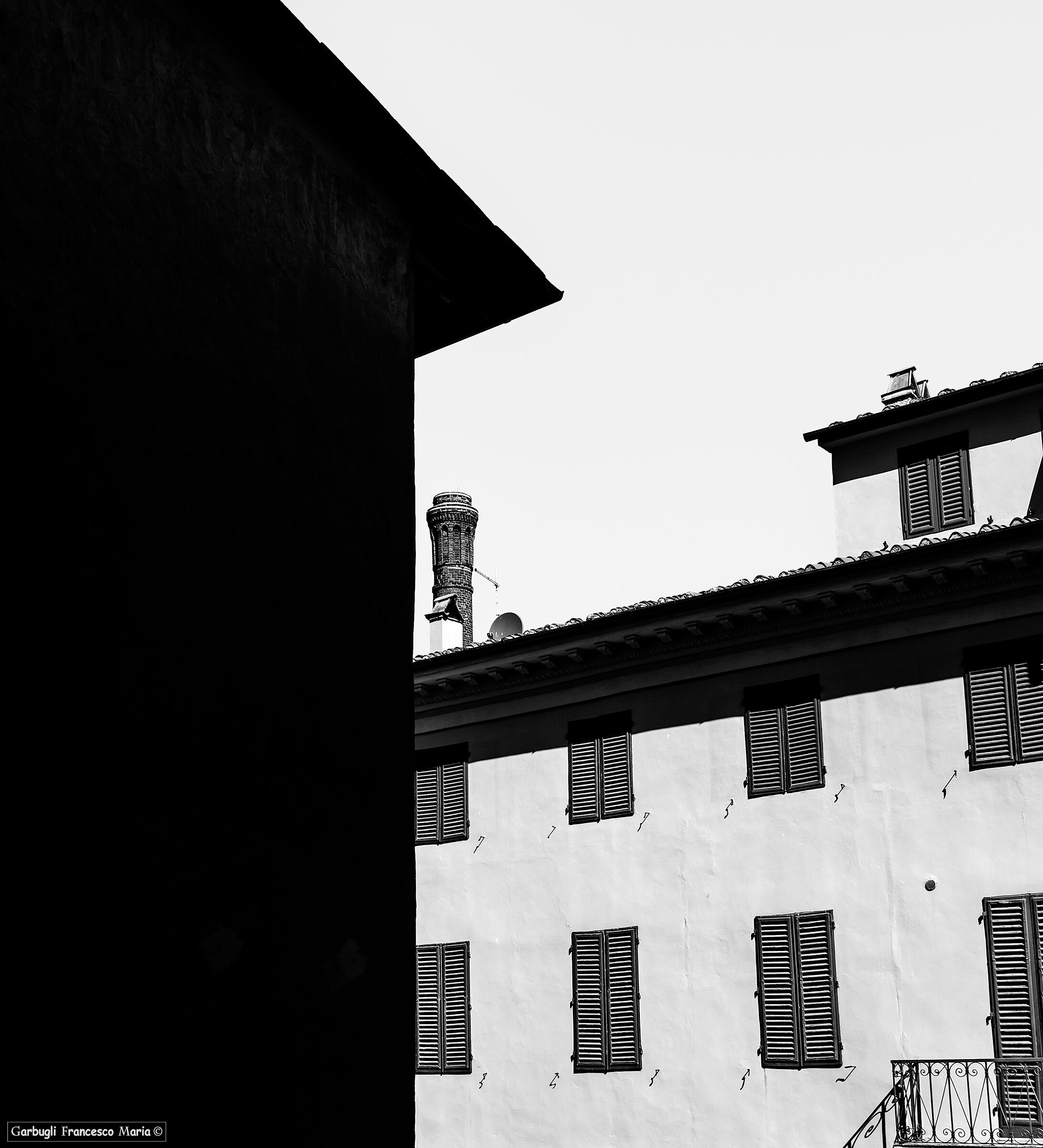 Lucca roofs in B&W 1...