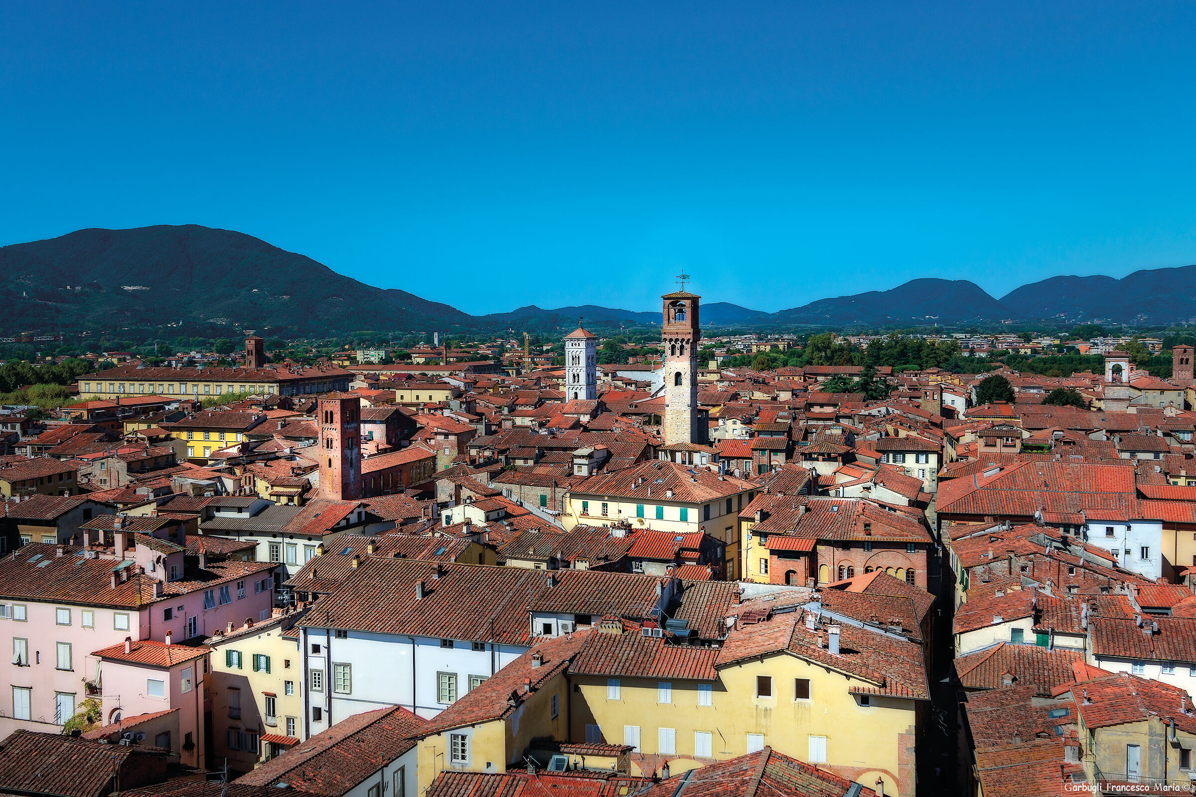 The rooftops of Lucca...
