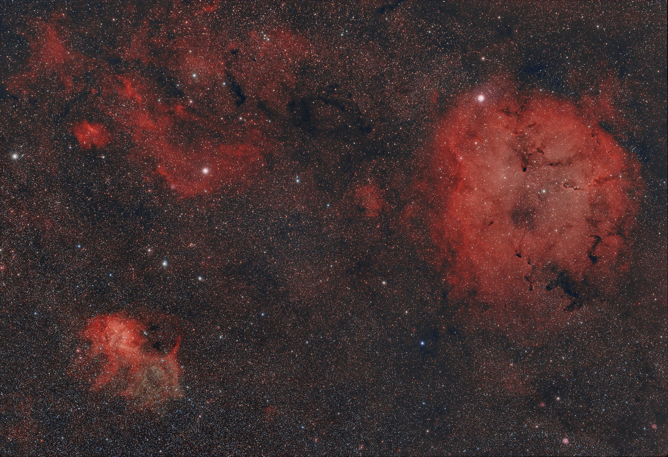 Sh2-132 (Leon Nebula) Sh2-134 ? IC1396...