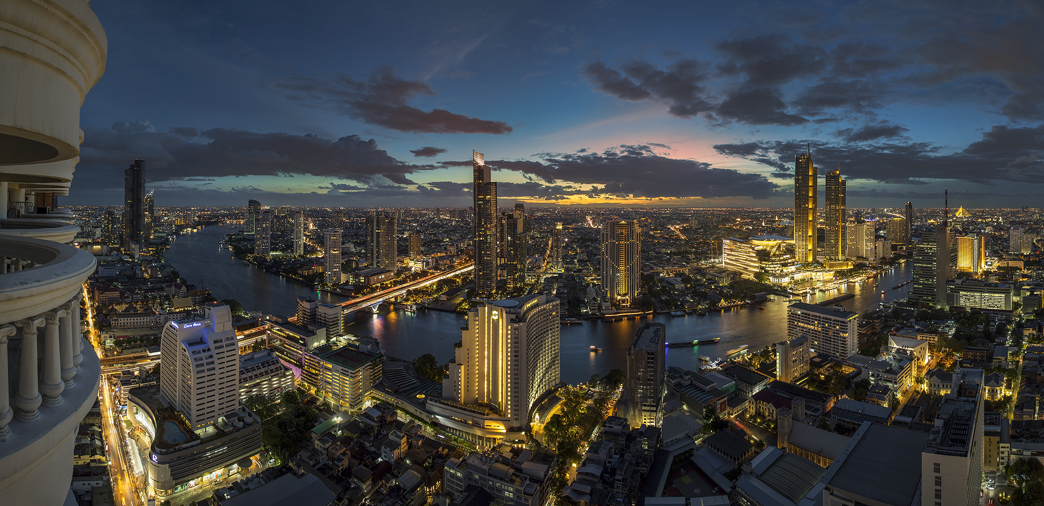 Sunset of west Bangkok...