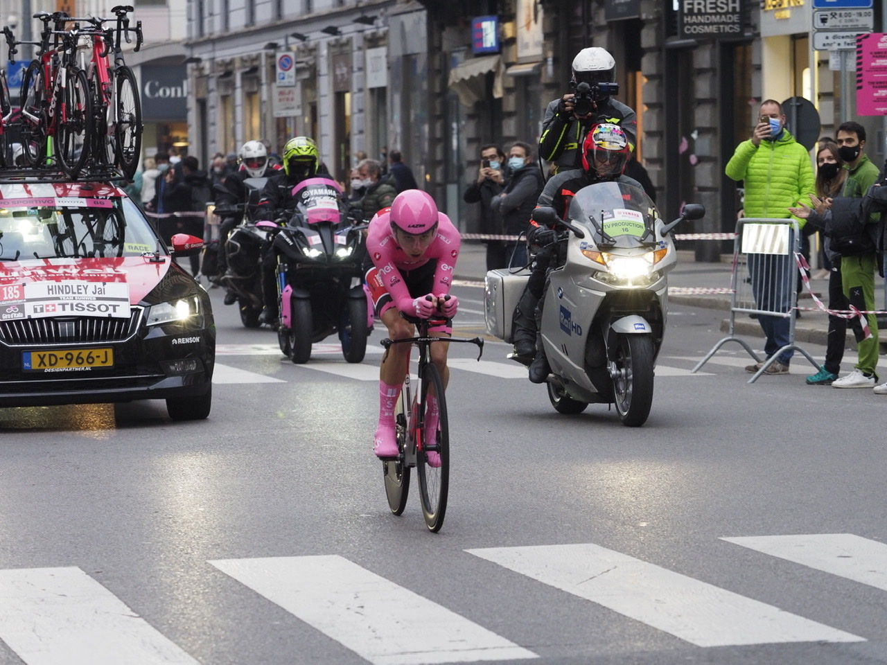 Hindley a 3 km dalla conclusione del Giro d'Italia...